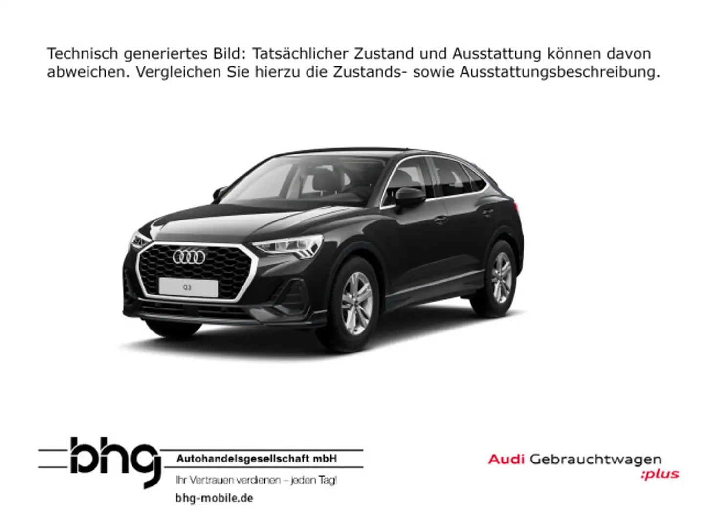 Audi Q3 35 TDI Sportback S tronic Schwarz - 1