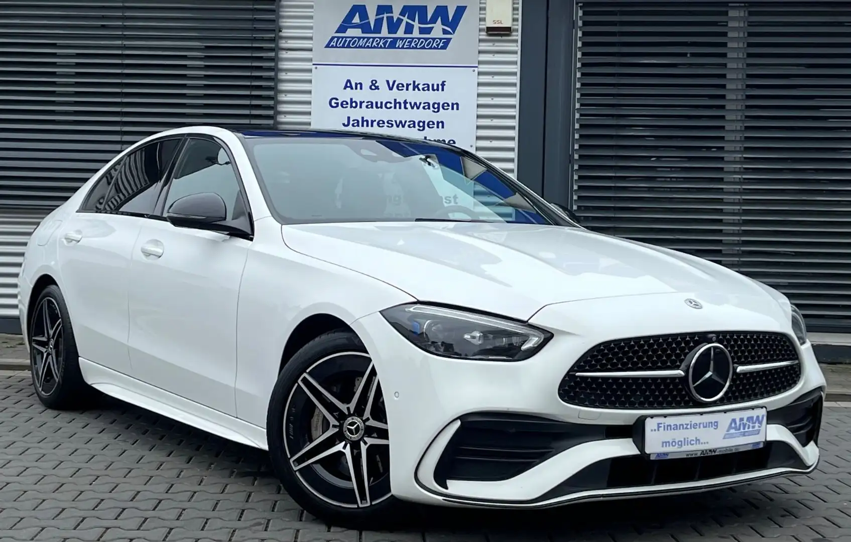 Mercedes-Benz C 300 d AMG Line *NIGHTPAKET*CARBON*PANO*HINTERAC Blanc - 1