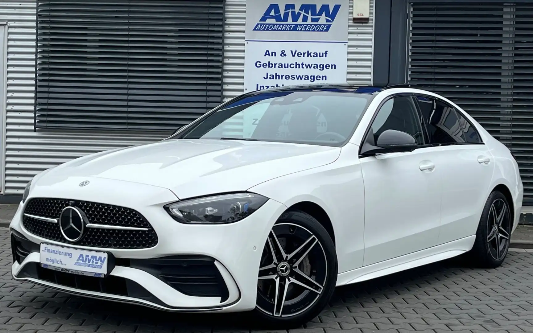 Mercedes-Benz C 300 d AMG Line *NIGHTPAKET*CARBON*PANO*HINTERAC Blanc - 2