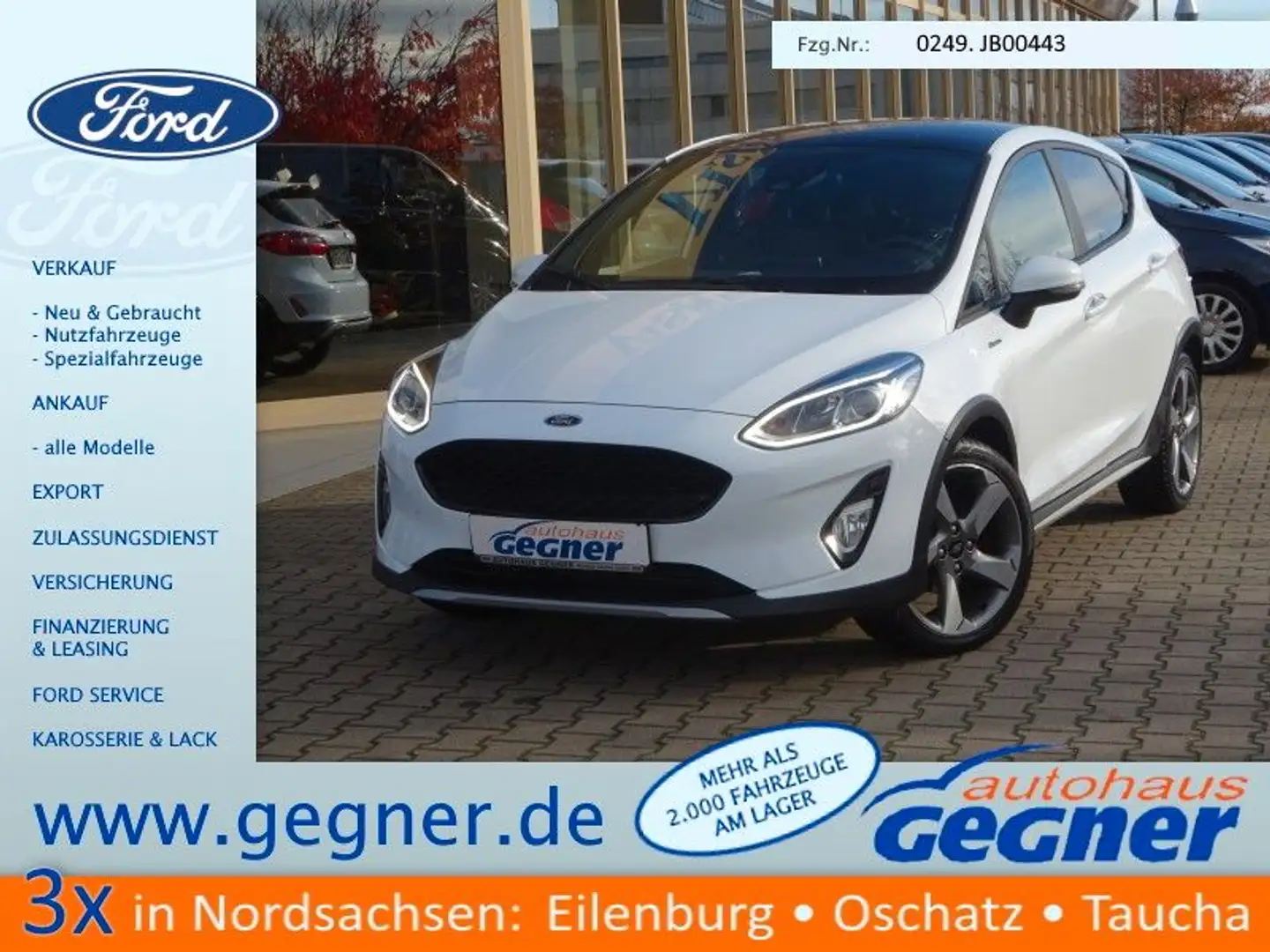 Ford Fiesta 100PS Autm. Active Plus Navi Pano B&O Weiß - 1
