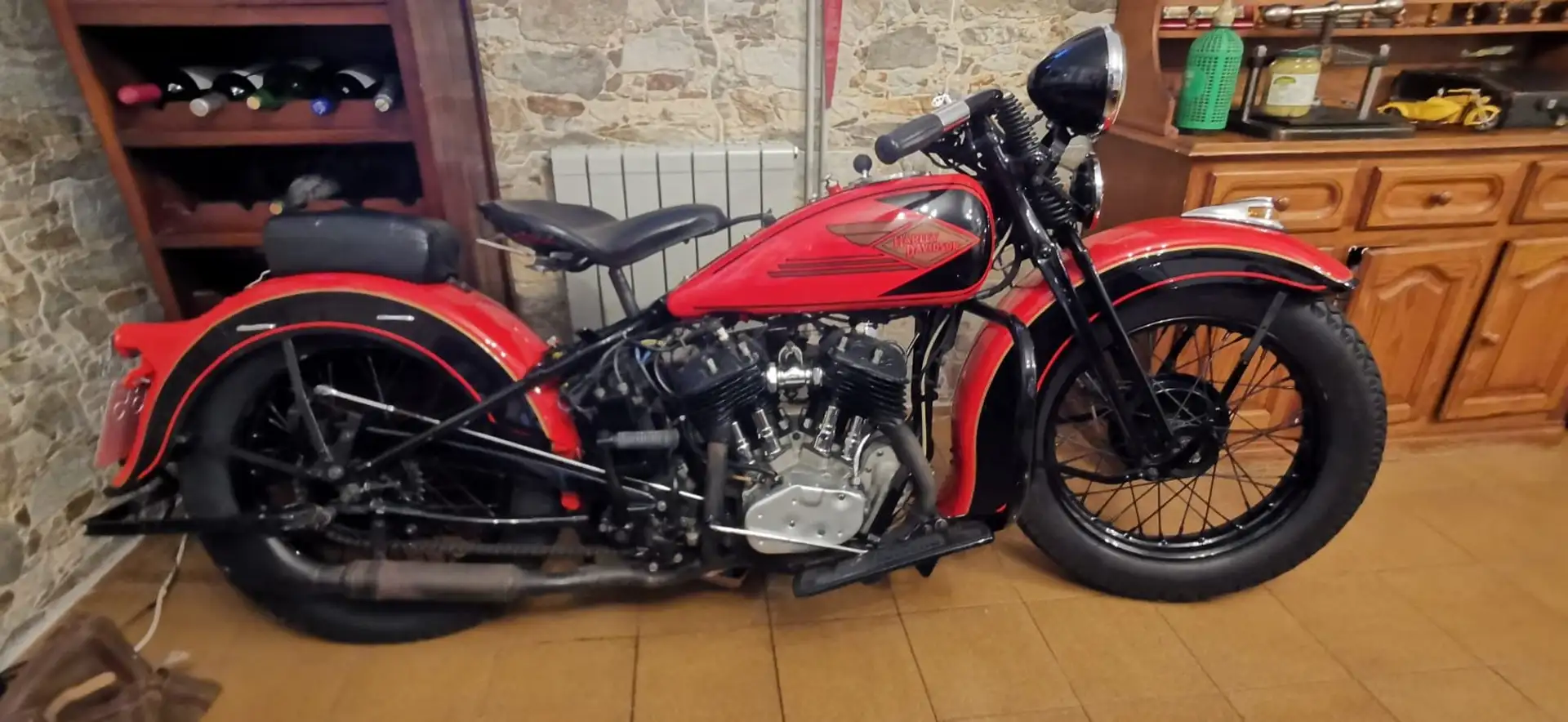 Harley-Davidson 1934 MODEL R Rojo - 1