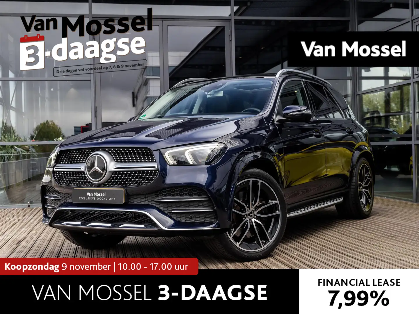 Mercedes-Benz GLE 450 4MATIC Premium | PANORAMA/SCHUIF-KANTELDAK | LUCHT Blauw - 1