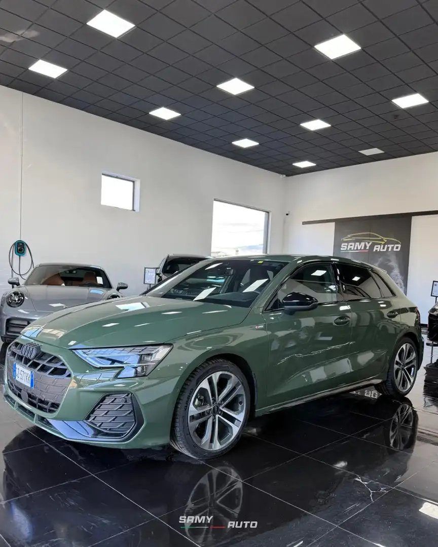 Audi A3 Sportback 2.0 tdi S line 150cv identity black Verde - 2