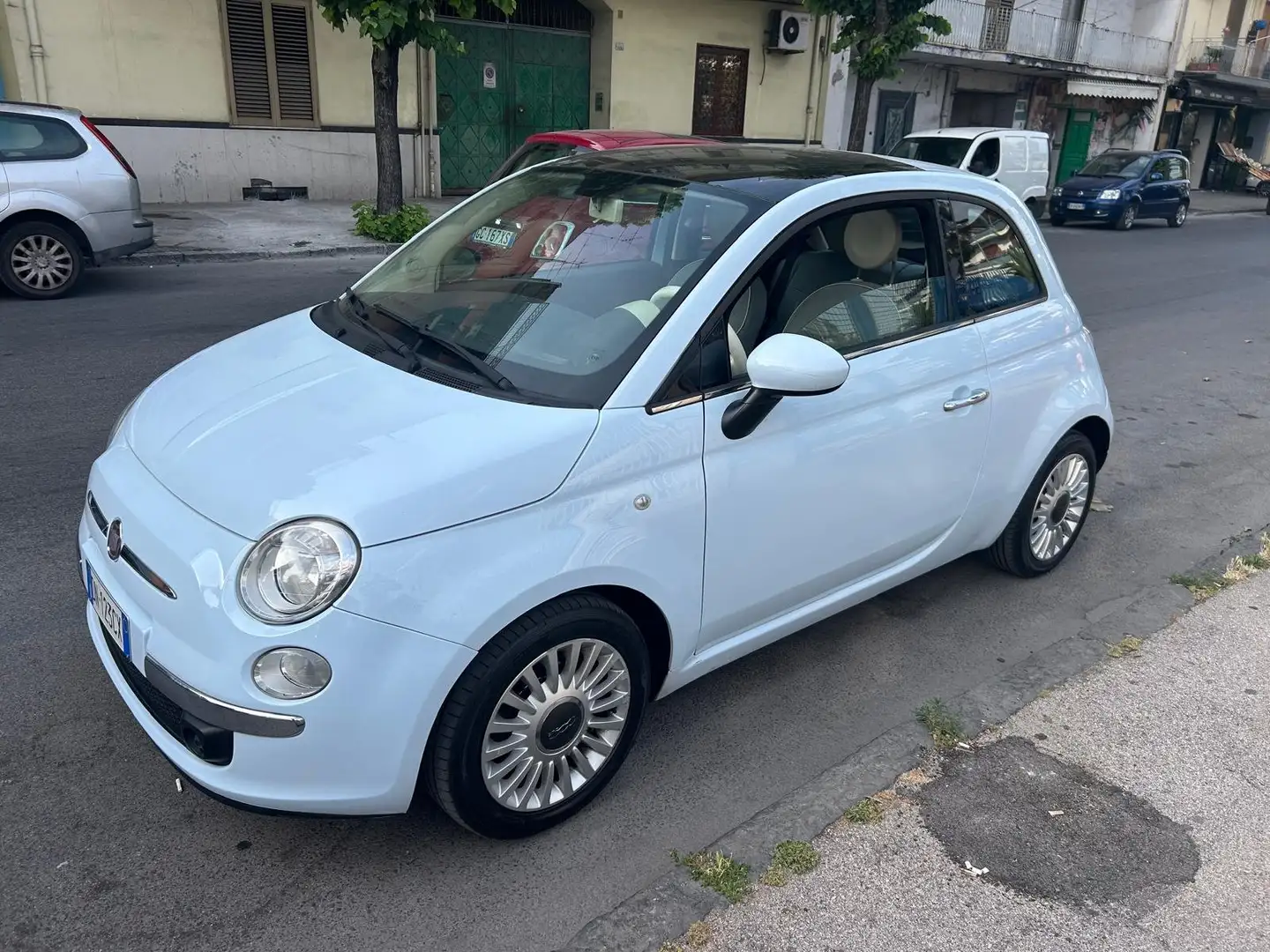 Fiat 500 500 III 1.2 Lounge 69cv Blauw - 2