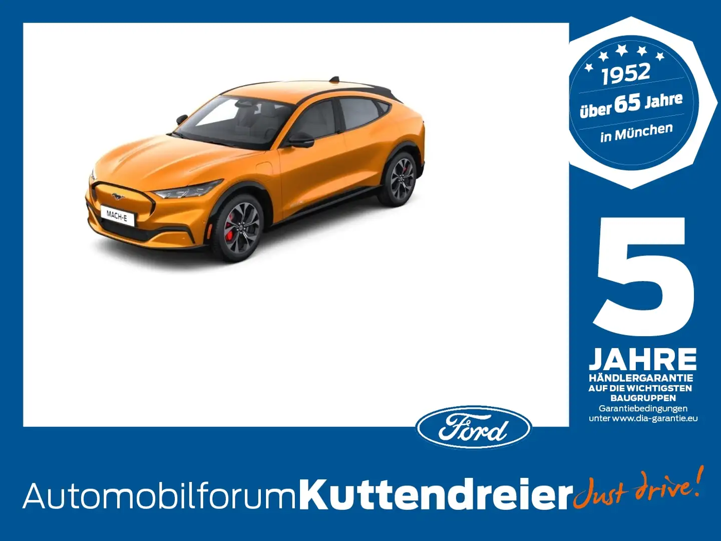 Ford Mustang Mach-E AWD (Standard Range) FLA ACC Spur FLA ACC SpurH Orange - 1