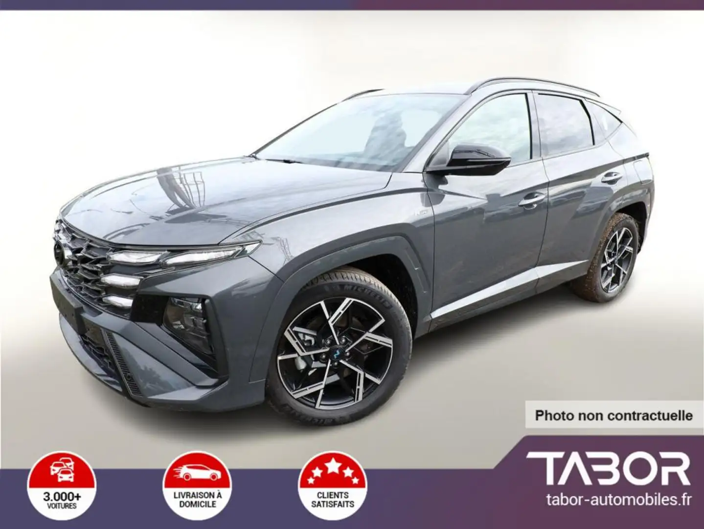Hyundai TUCSON 1.6 HEV 215 N Line GPS cam 19p Rouge - 1