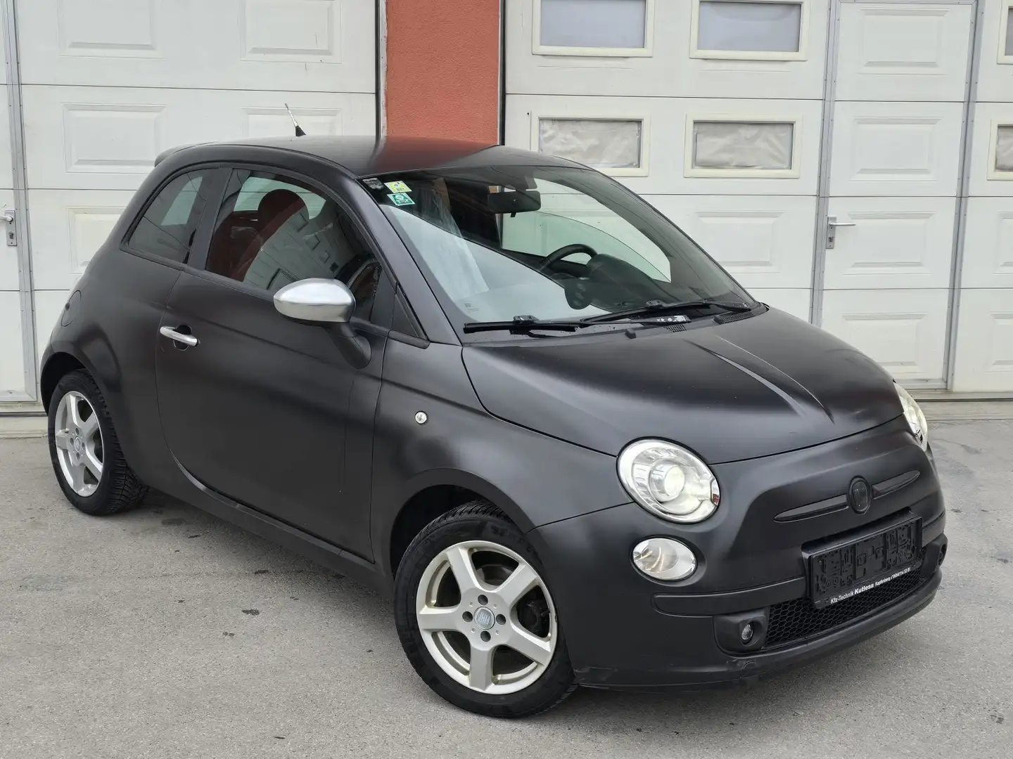 Fiat 500 500 1,2 Matt Black *Pickerl NEU* Schwarz - 2