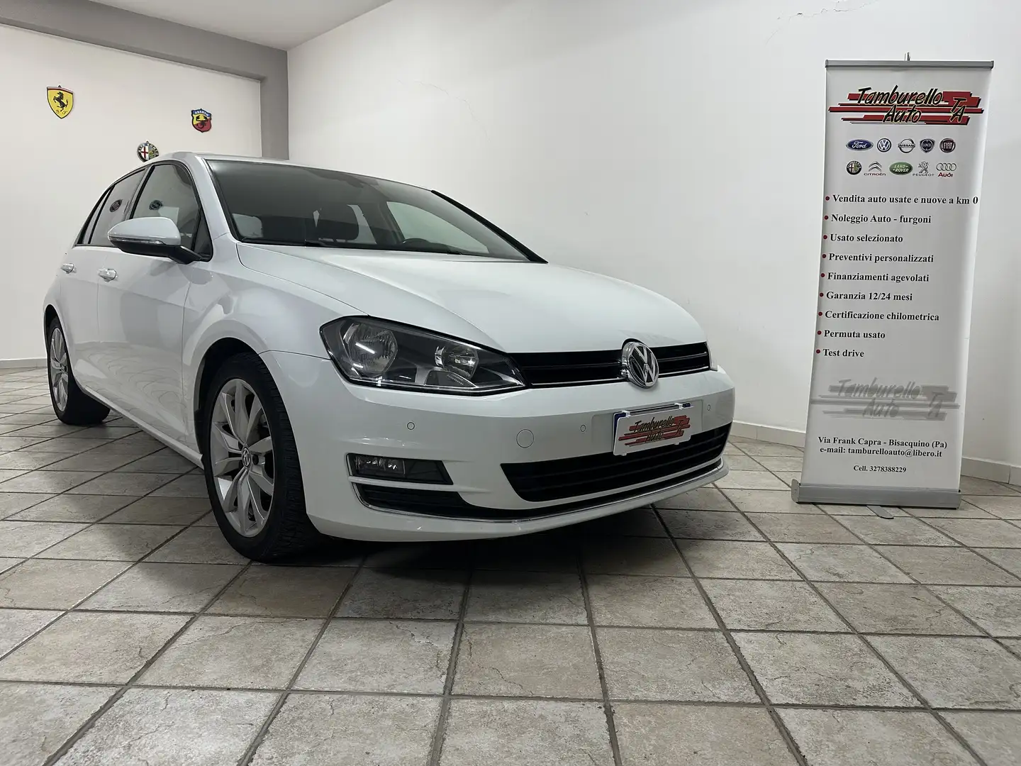 Volkswagen Golf 5p 1.6 tdi Highline Executive 110cv Bianco - 1