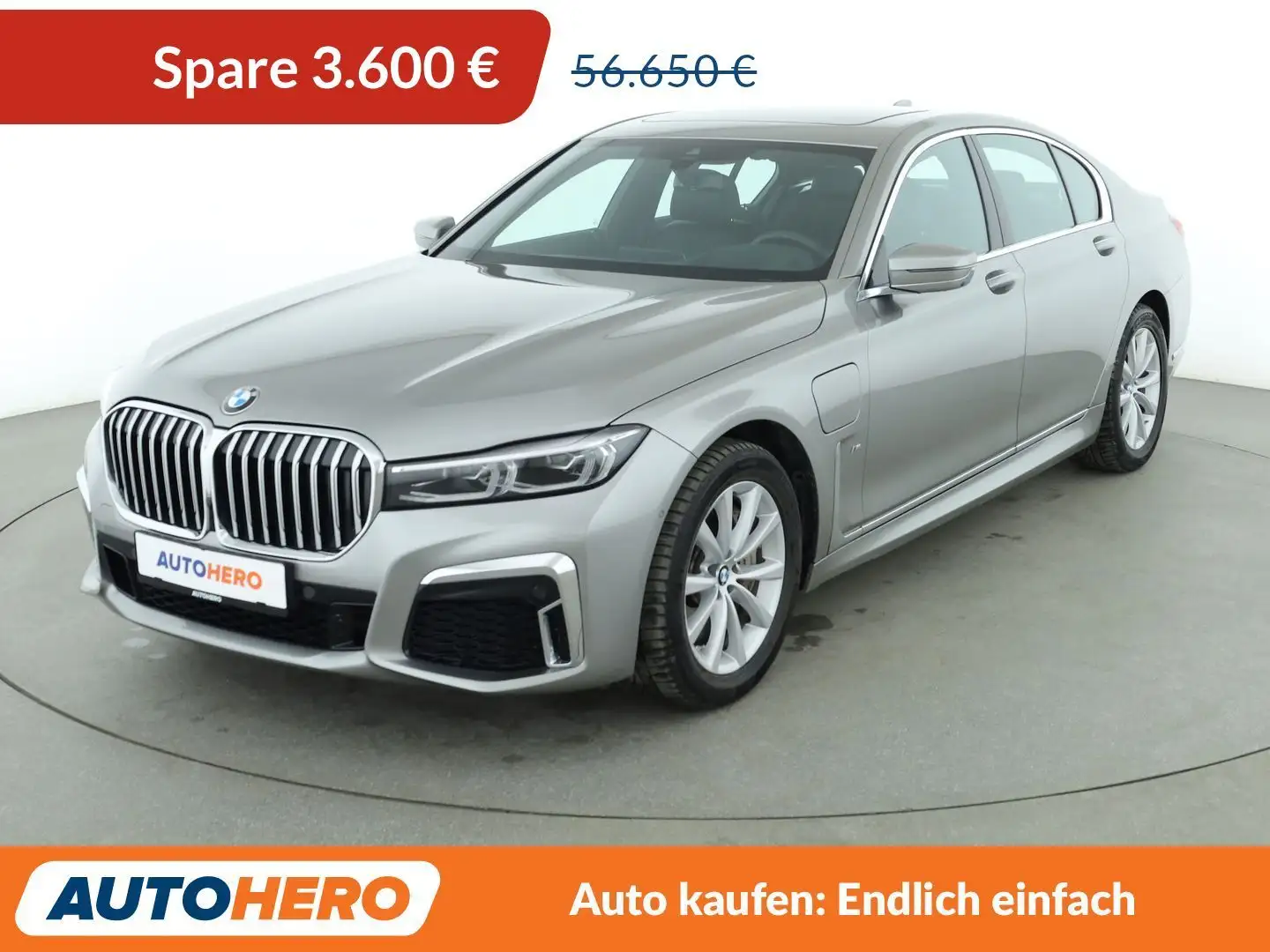 BMW 745 745e iPerformance Aut.*NAVI*HEAD-UP*LED*TEMPO*CAM* Grau - 1