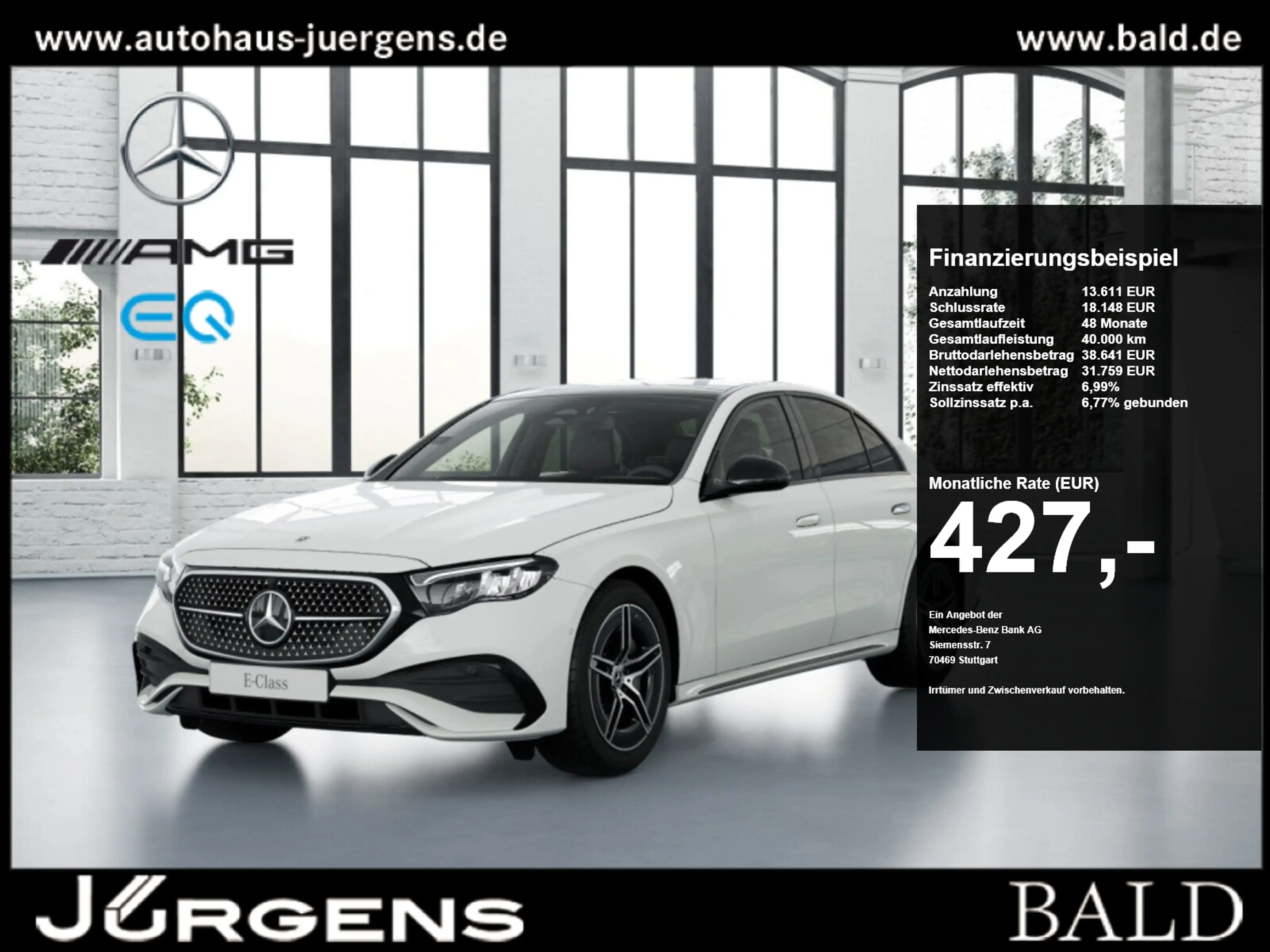 Mercedes-Benz E 220 d AMG-Sport+Pano+Distr+Night+Ambiente+Cam
