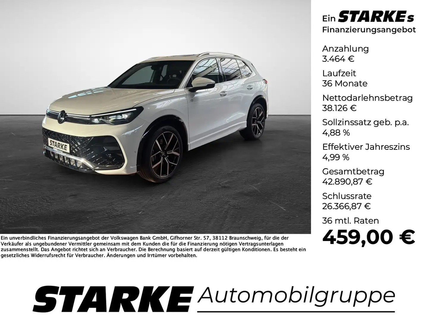 Volkswagen Tiguan 2.0 TDI DSG R-Line Weiß - 1