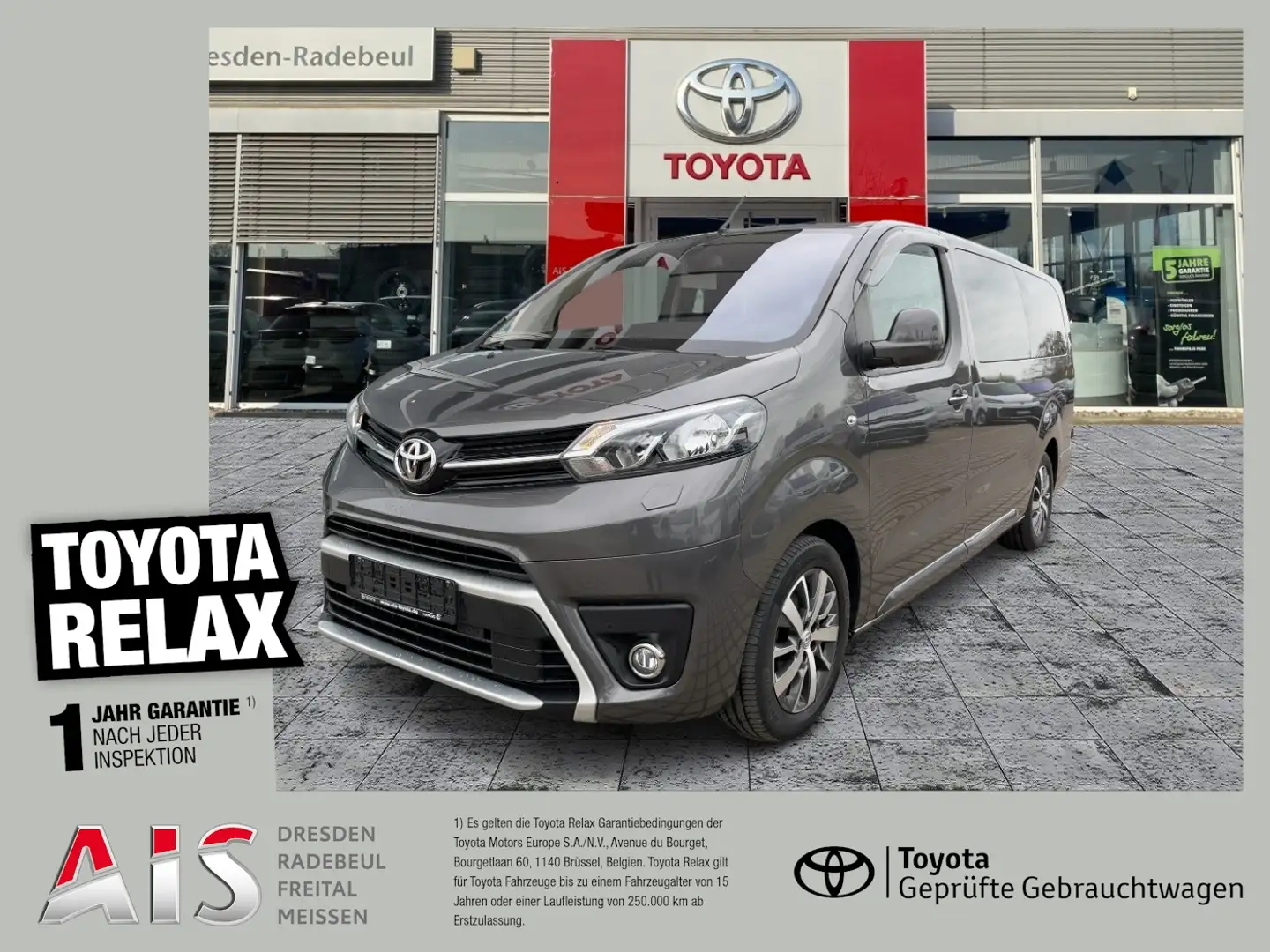 Toyota Proace Verso 2.0 D-4D L2 Shuttle Comfort Navi Grijs - 1
