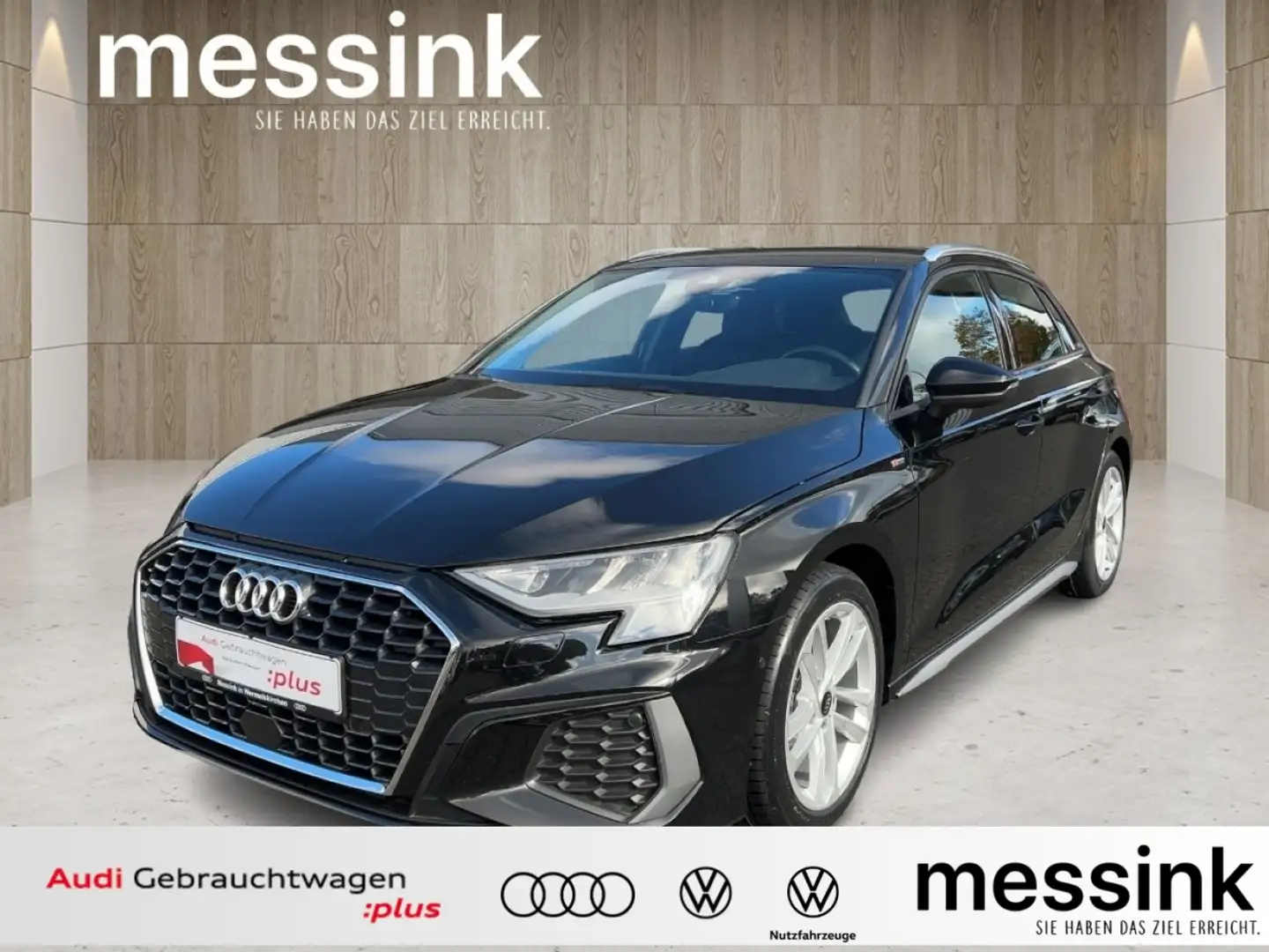 Audi A3 Sportback 35 TDI S-line*Navi*AHK*Kamera*LED*PhoneB Schwarz - 1