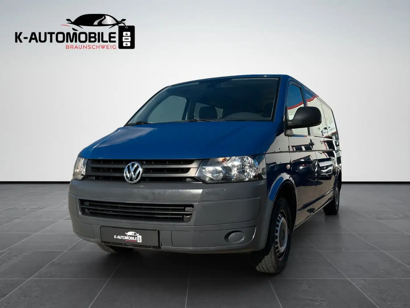 Volkswagen T5 Transporter Kasten-Kombi lang 9.Sitzer Klima Blau - 1