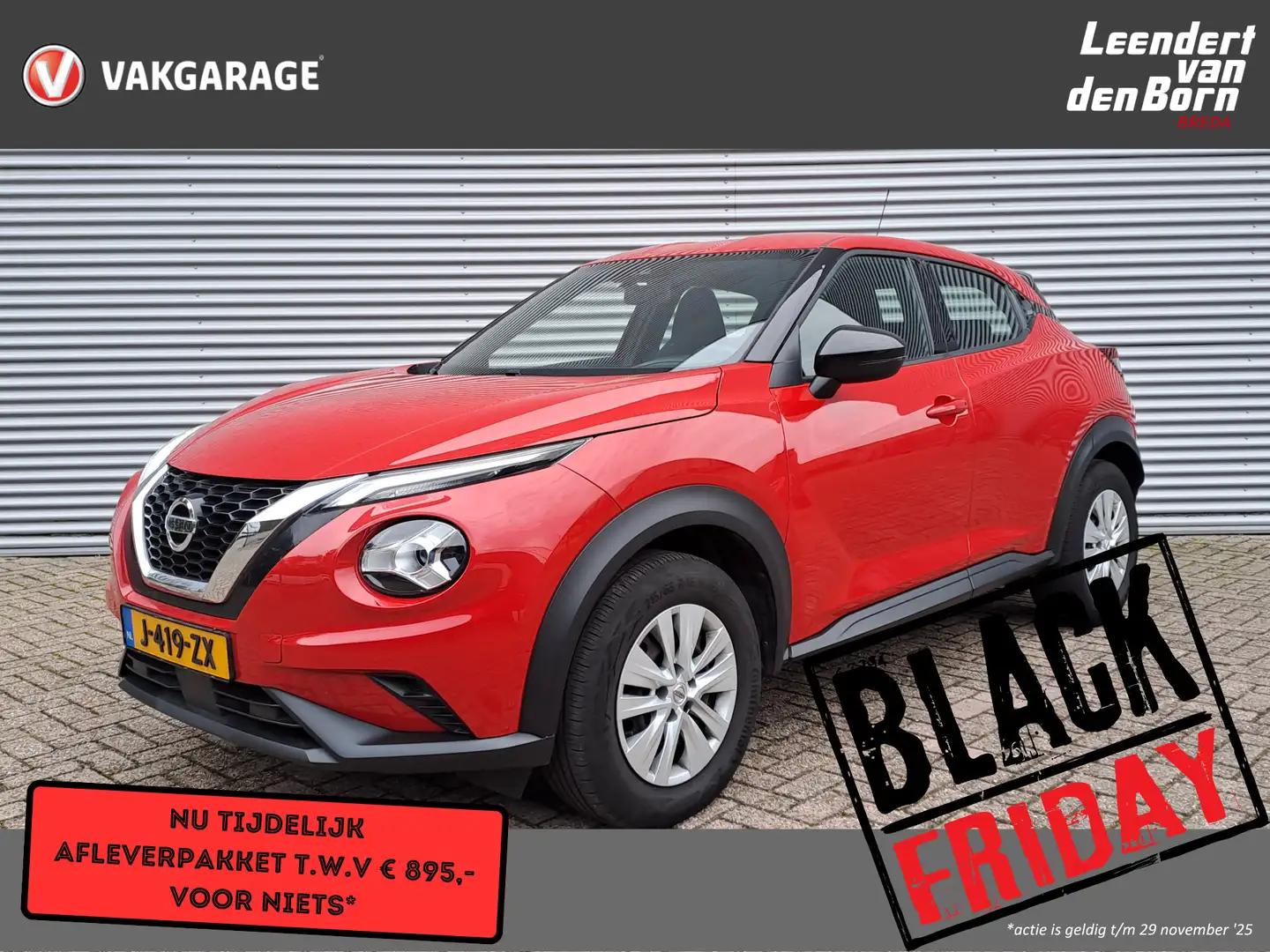Nissan Juke 1.0 DIG-T Visia | Airco | Cruise | Dab | Bluetooth Rouge - 1