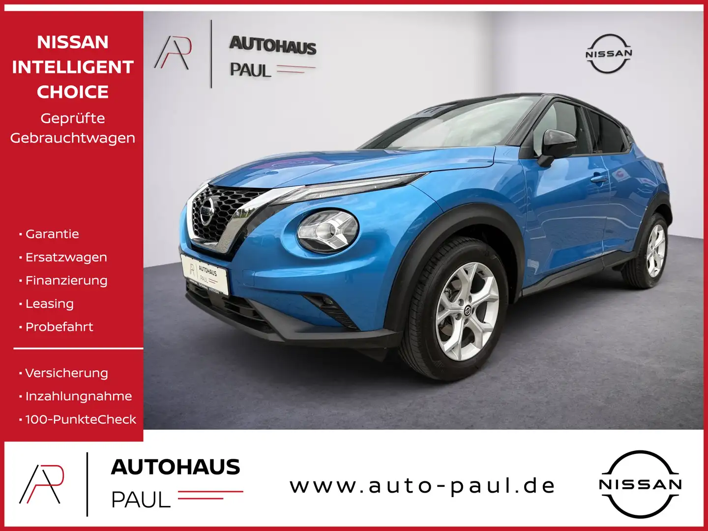 Nissan Juke 1.0 DIG-T N-Connecta,Navi,Kamera,SHZ,2Farb. Blu/Azzurro - 1