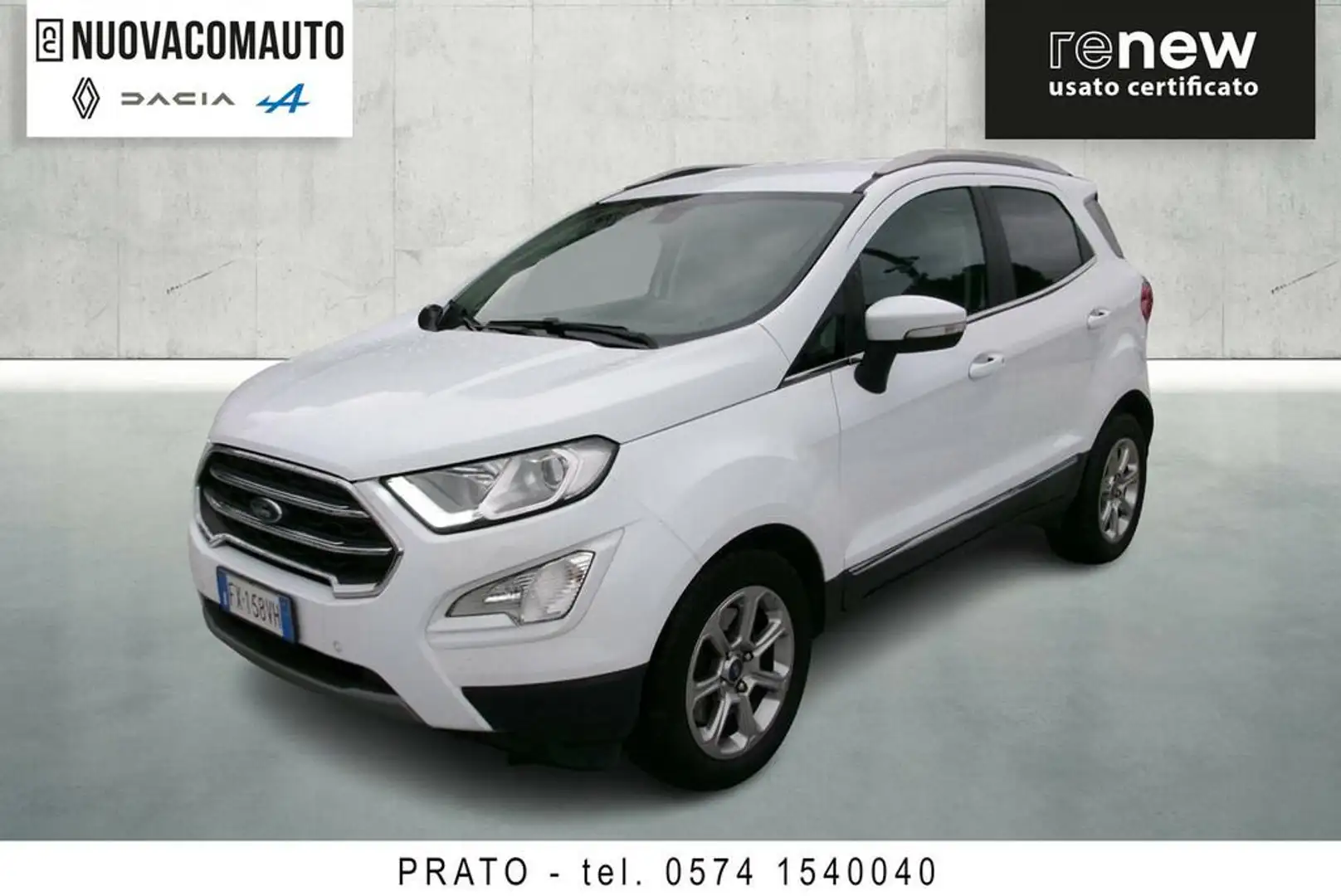 Ford EcoSport 1.5 ecoblue Titanium s&s 100cv my19 Bianco - 1