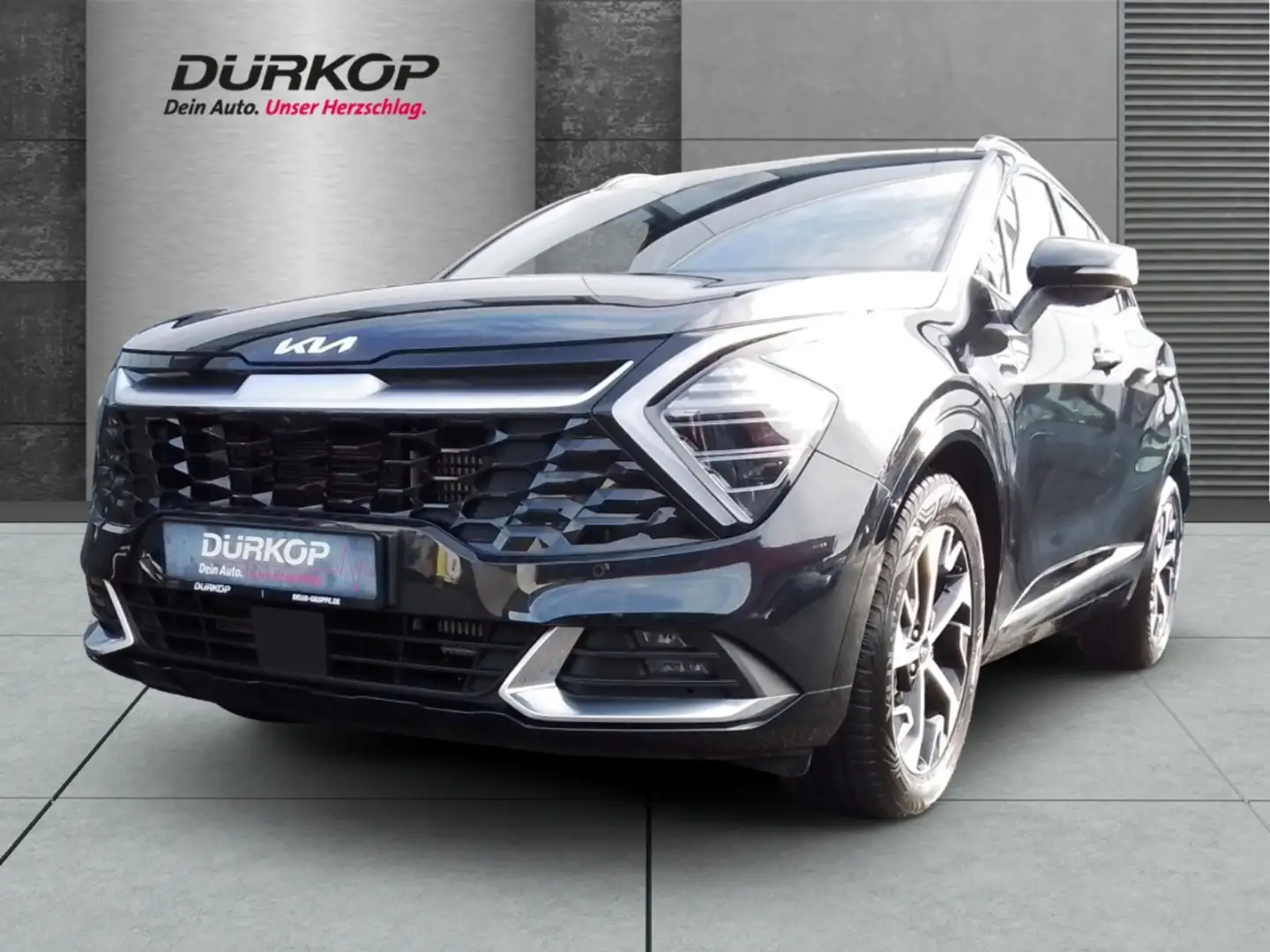 Kia Sportage Spirit 1.6 T-GDI Mild-Hybrid El. Panodach Navi Dig Schwarz - 1