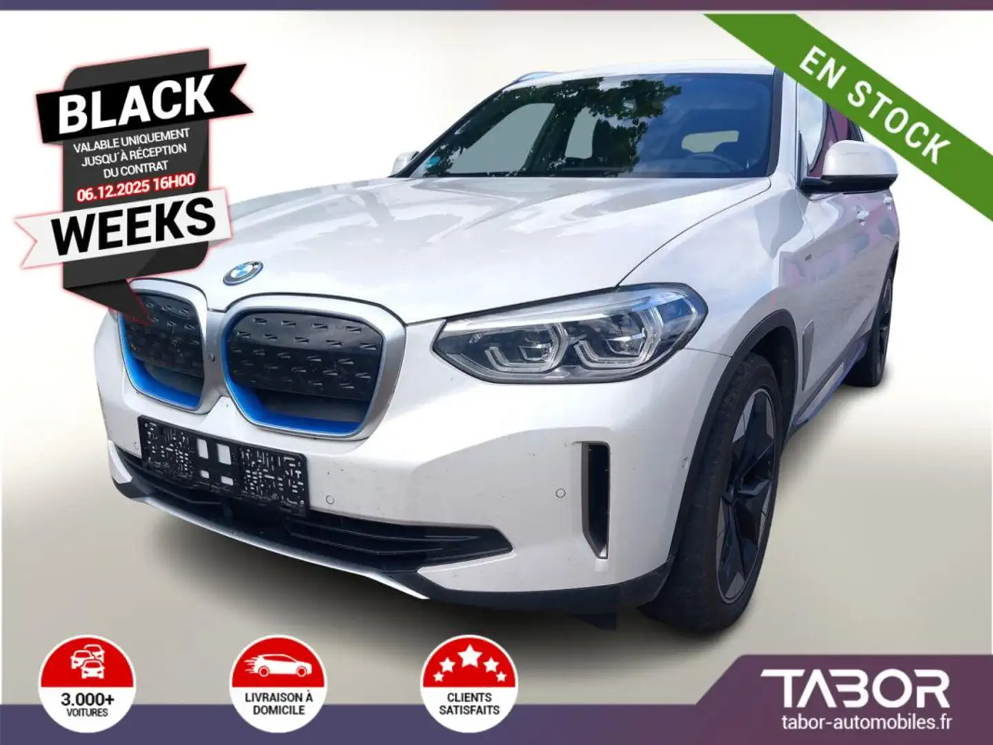 BMW iX3 Impressive LED GPS 20P Cam360° ParcAs Blanc - 1