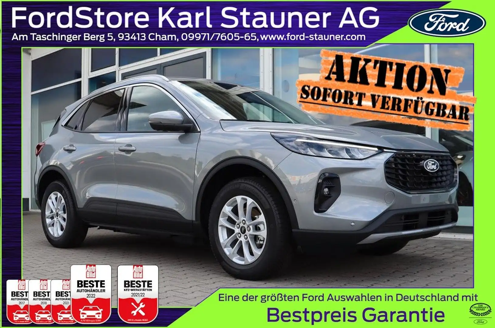 Ford Kuga Titanium 2.5 PHEV 360° Kamera 4,99% FIN* Silber - 1