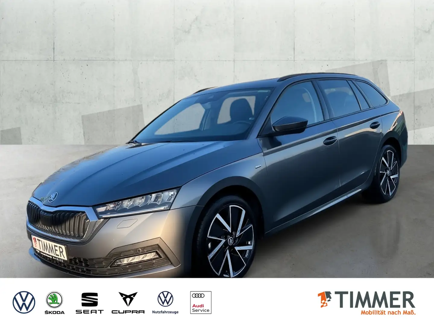 Skoda Octavia Combi 2.0 TDI DSG CLEVER +PANO +LED +ACC +VIRTUAL Grau - 1