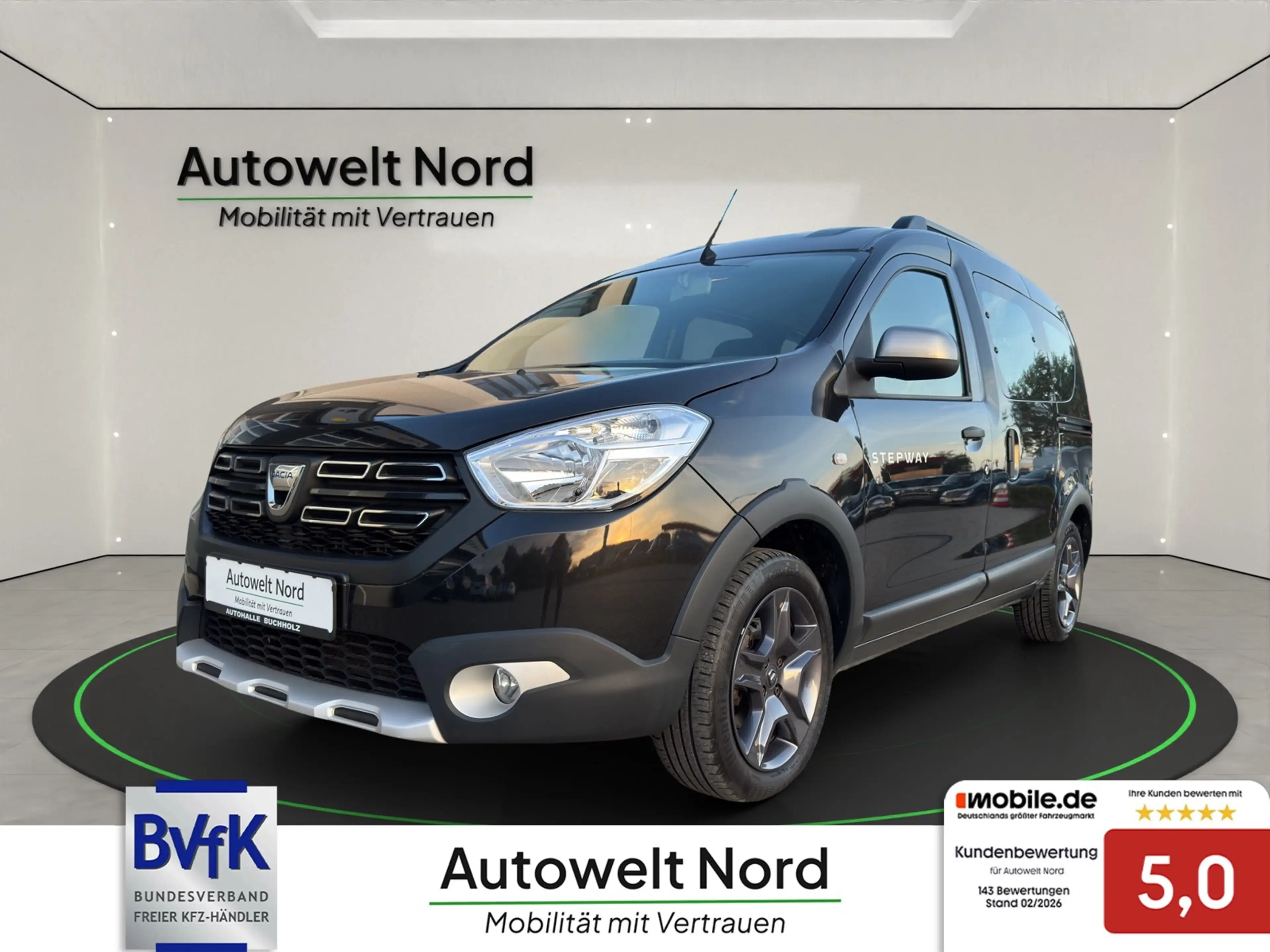 Dacia Dokker Stepway Plus 1.3 TCe~NAVI~R-KAMERA~KLIMA~PDC~SHZ~B
