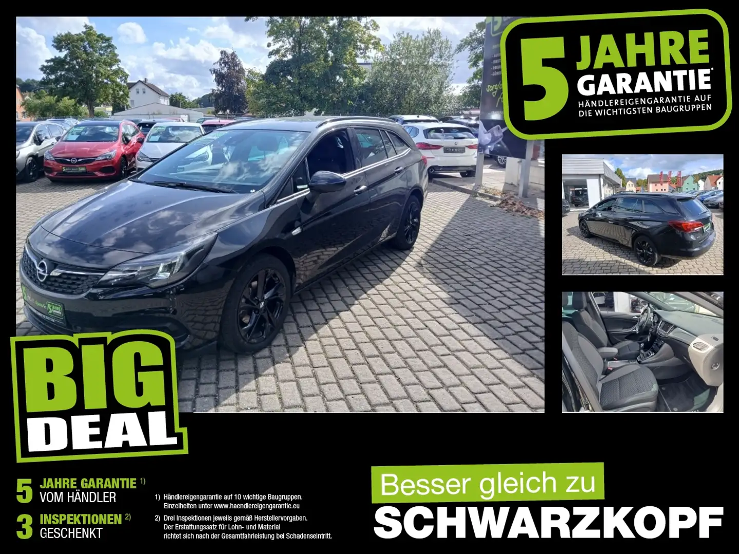 Opel Astra K ST 1.2T Fin. ab 2,99% Lenkradheizung Noir - 1