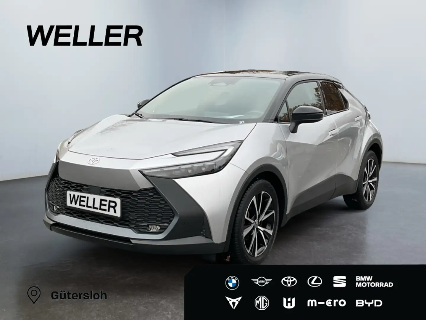 Toyota C-HR 1.8 Hybrid Team D *LED*el Heck*ACC*TOP* Zilver - 1