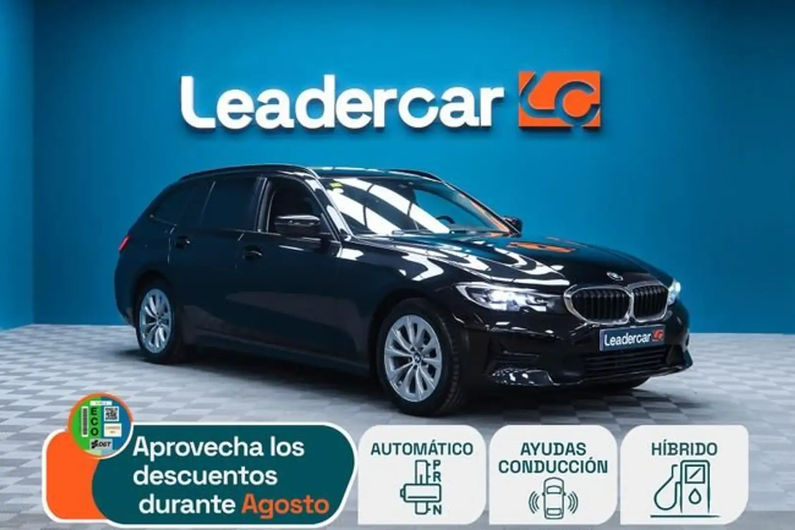 BMW 320 320d Auto.Touring Negro - 1