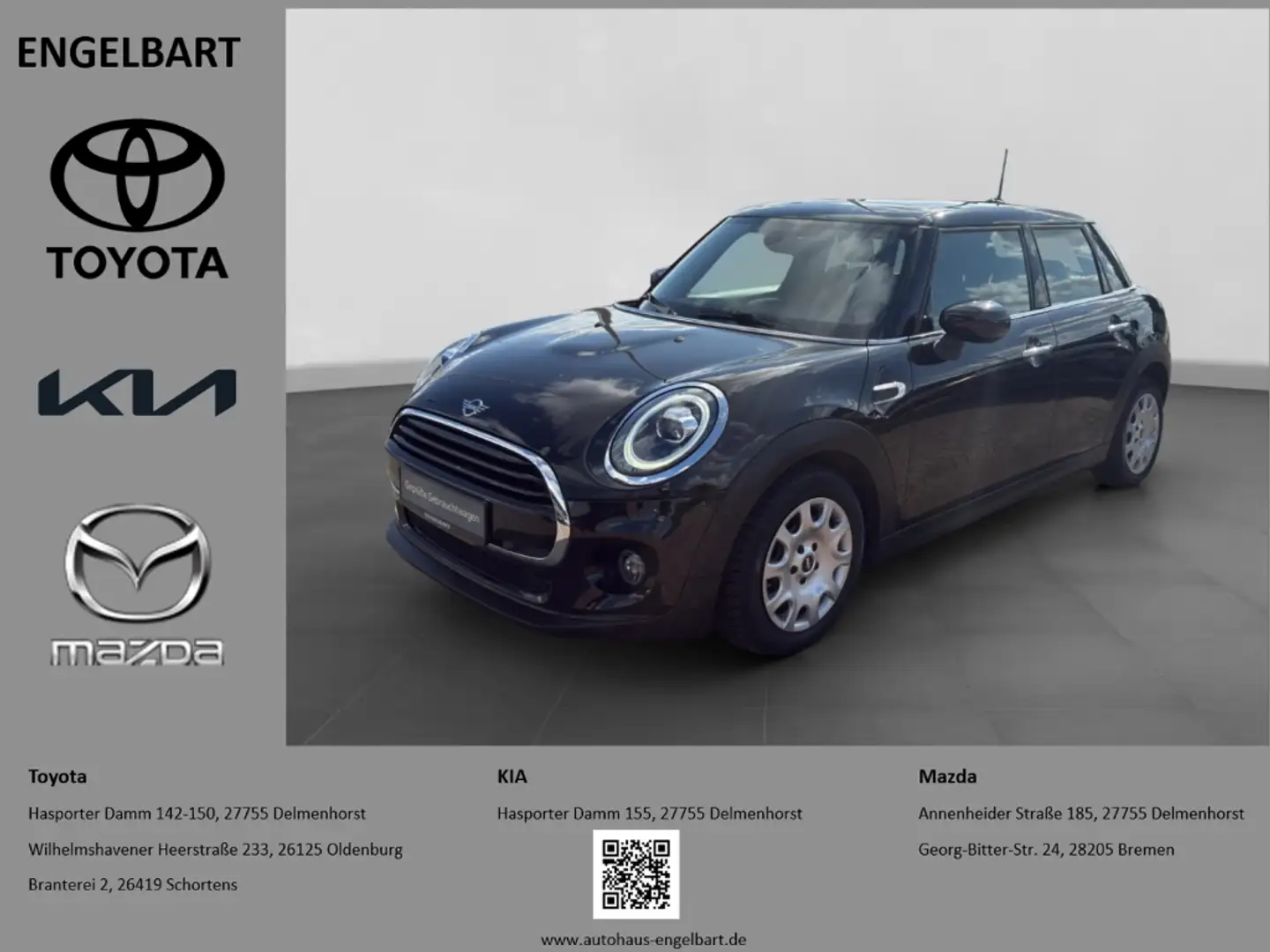 MINI Cooper Mini 1.5 Navi LED Klimaautomatik Keyless Zwart - 1