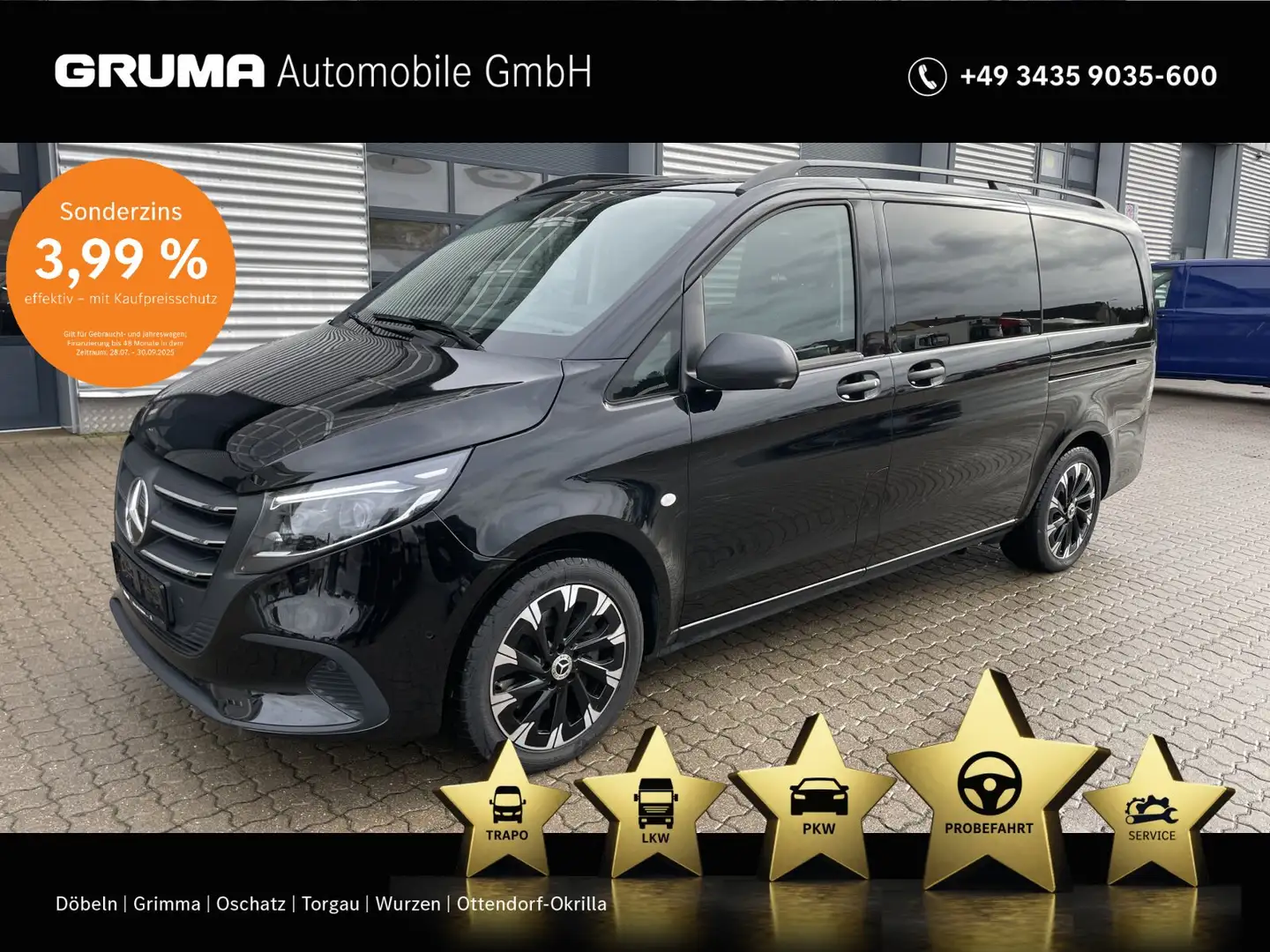 Mercedes-Benz Vito Vito 119 CDI Tourer SELECT L NAVI+DAB+LED+AUTOM Schwarz - 1