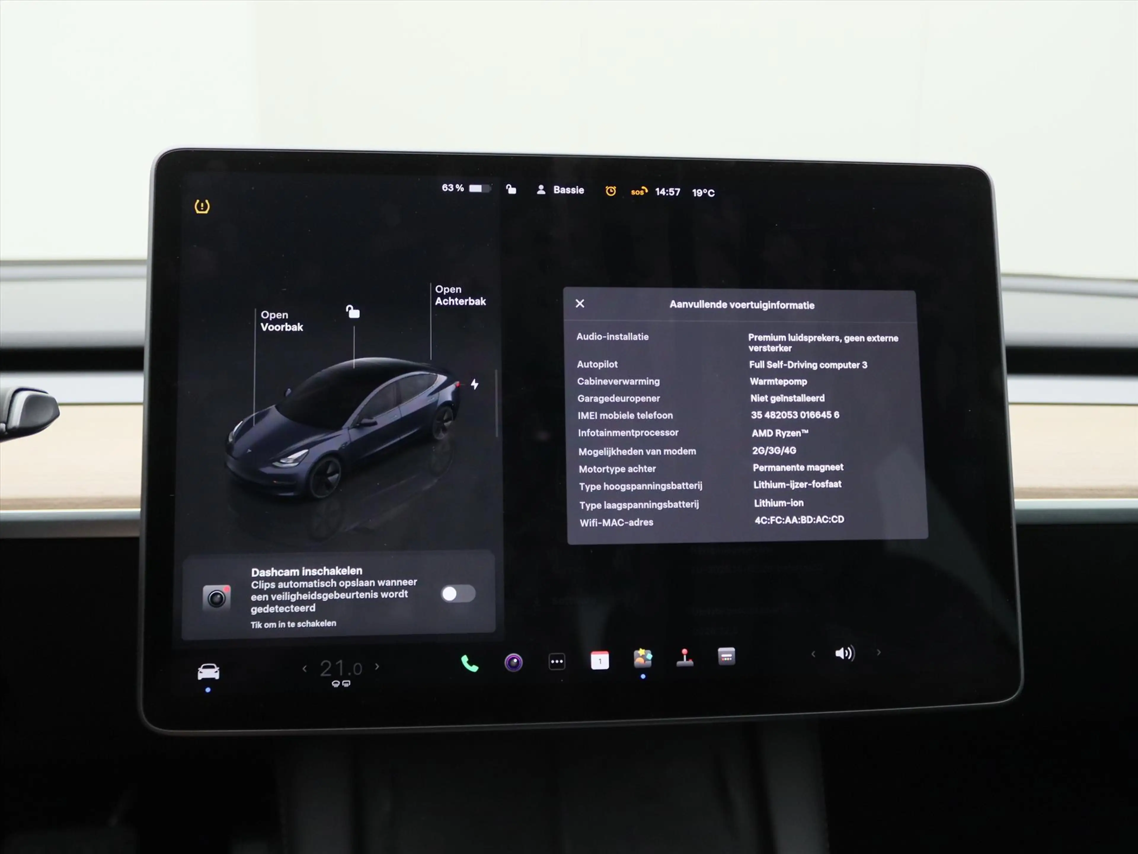 Tesla Model 3 Standard RWD Plus UPGRADE 94.8% SoH [ LFP-ACCU+WAR — photo 28