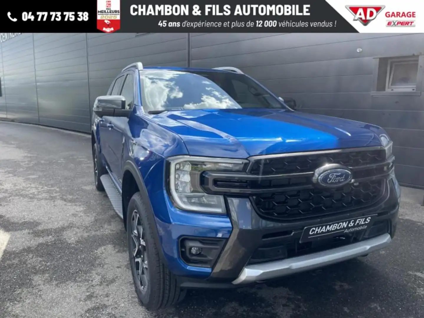 Ford Ranger DOUBLE CABINE 2.0 ECOBLUE 205 CH BVA10 e-4WD WILDT Azul - 1