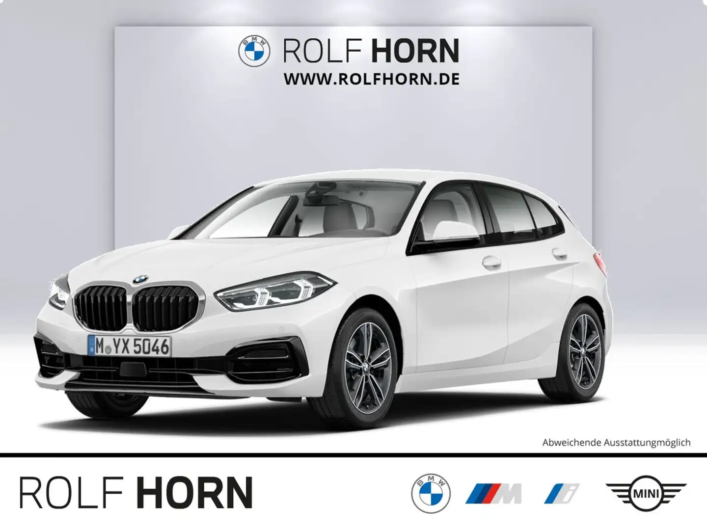 BMW 118 i Sport Line Autom Navi Klima Sitzhzg LED PDC Weiß - 1