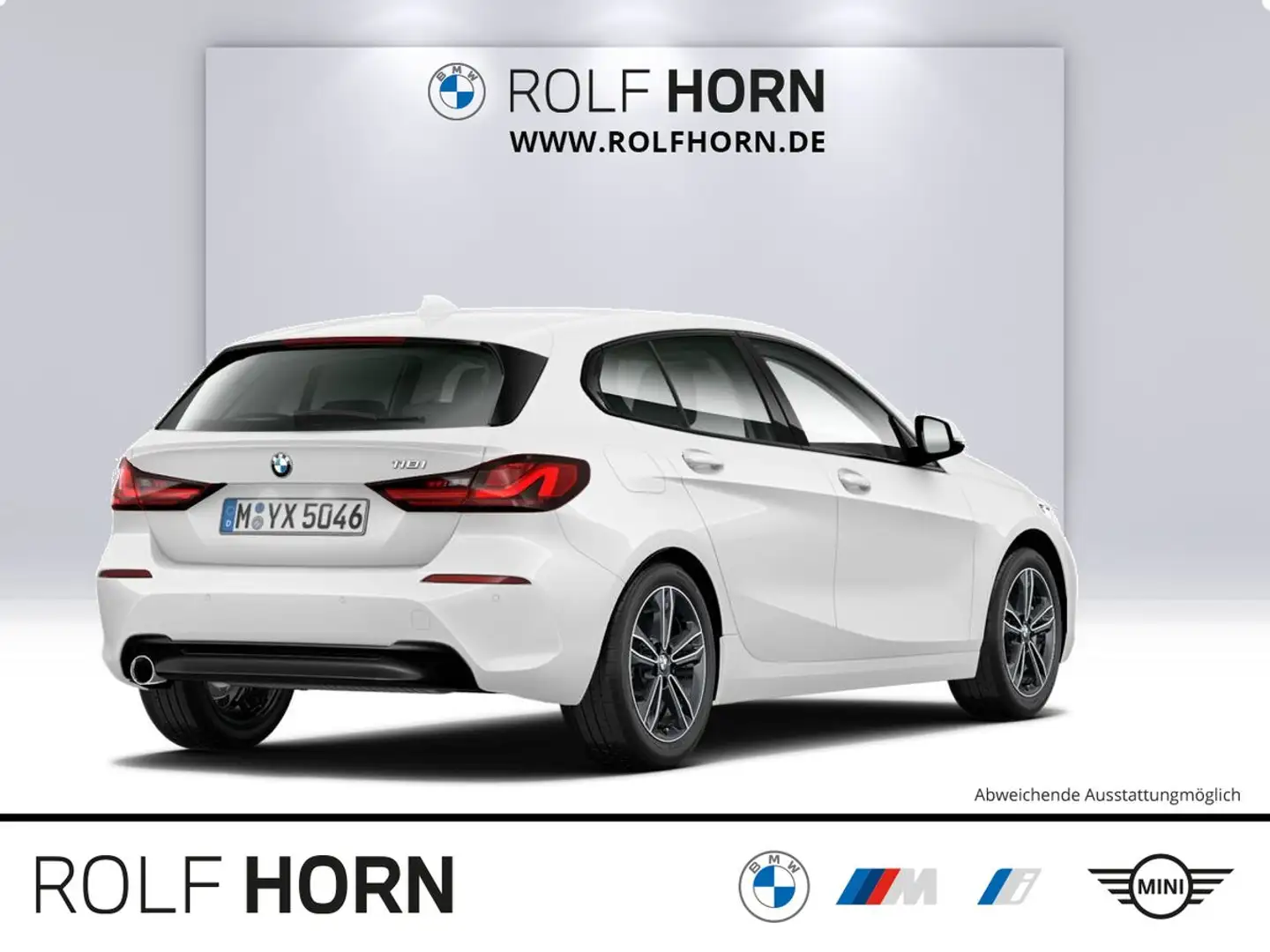 BMW 118 i Sport Line Autom Navi Klima Sitzhzg LED PDC Blanc - 2