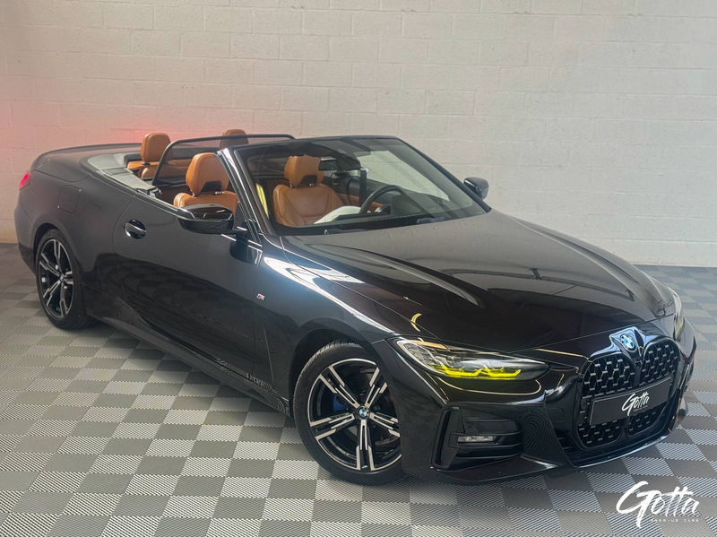 BMW 420 i 184CH Cabrio***PACK M INT-EXT/SHADOW/SUSPENSION ADAPTATIVE/CUIR/CAMERA/CAR-PLAY/LED/ — photo 2