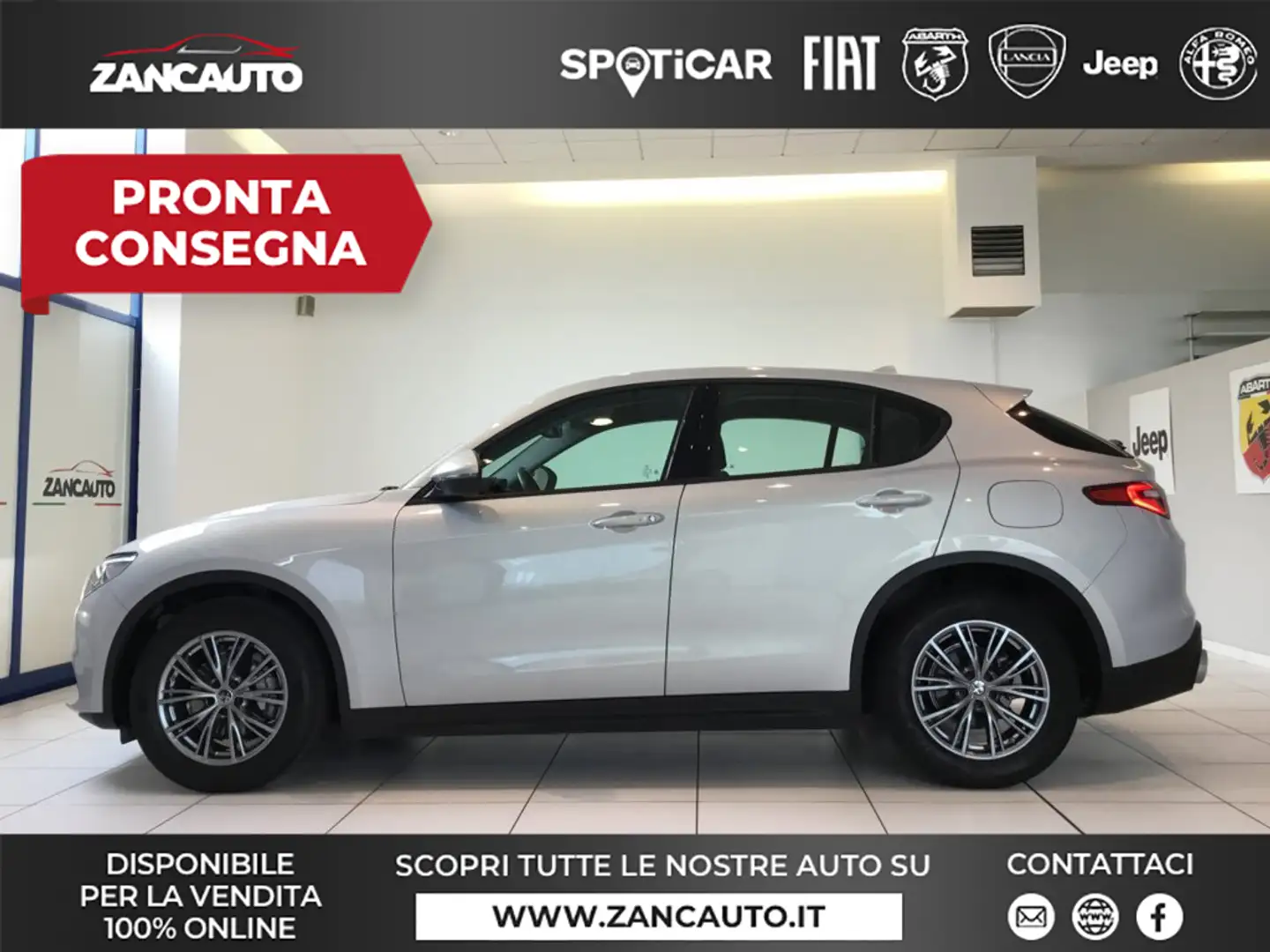 Alfa Romeo Stelvio Stelvio 2.2 Turbodiesel 160 CV AT8 RWD Business M Gris - 1