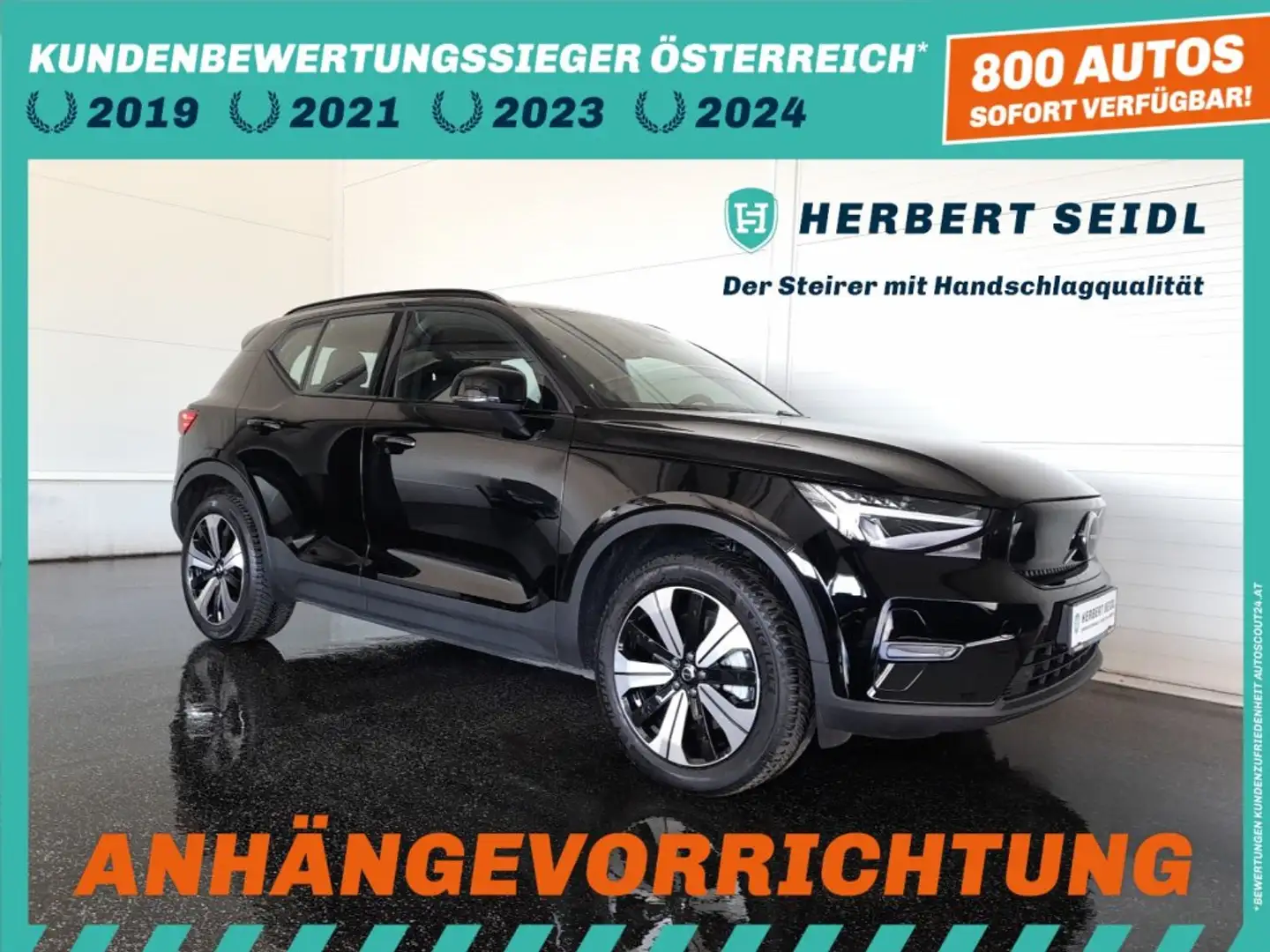 Volvo XC40 RECHARGE Aut. *WÄRMEPUMPE / 19 ZOLL / AHV & KAMERA / VOLL LED / NAVI / STANDHEIZUNG / HIGH PERF. SOUND* Grau - 1