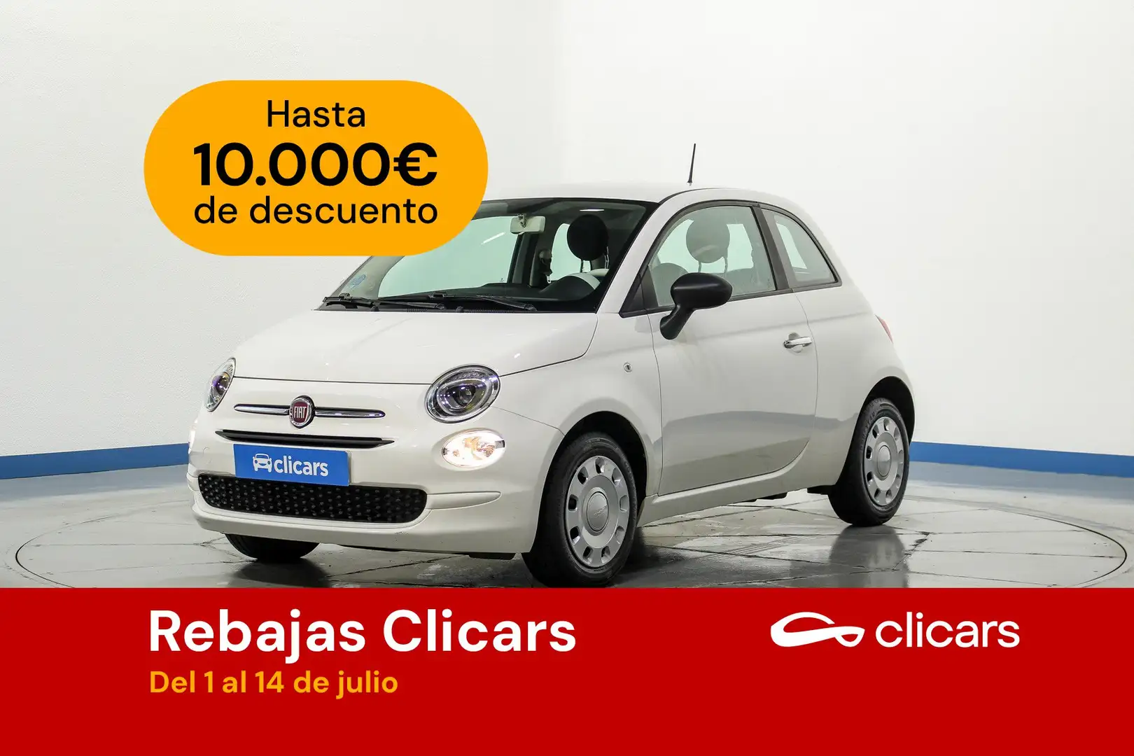Fiat 500 1.0 Hybrid Monotrim 52kW Blanco - 1