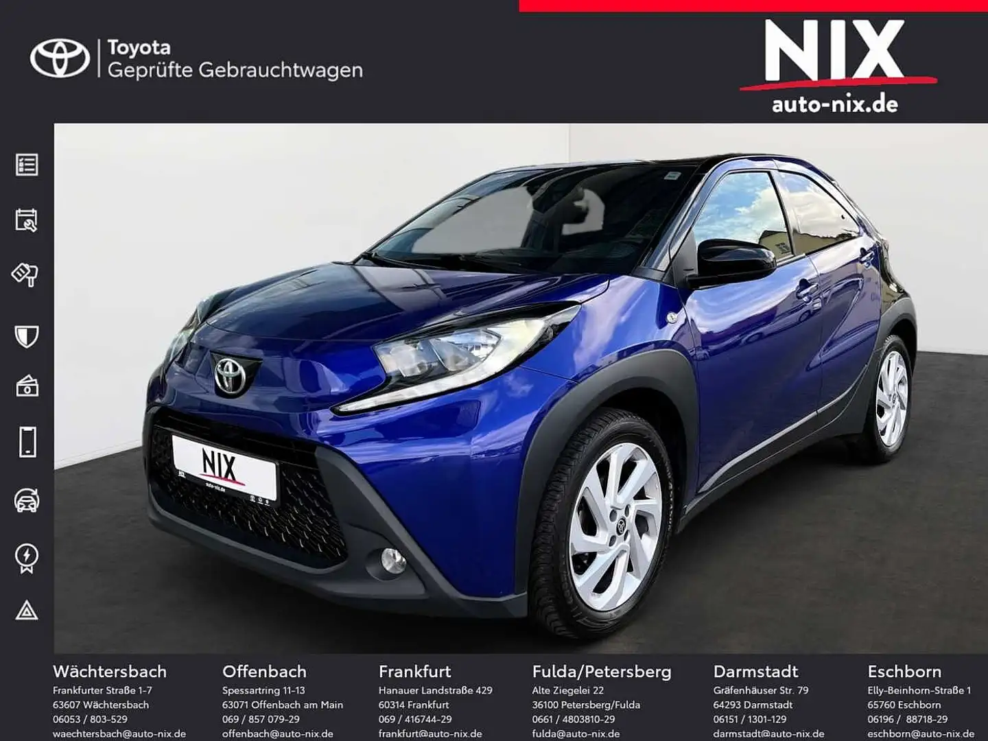 Toyota Aygo X 1.0 VVT-i Pulse KAMER ALLWETTER Bleu - 1