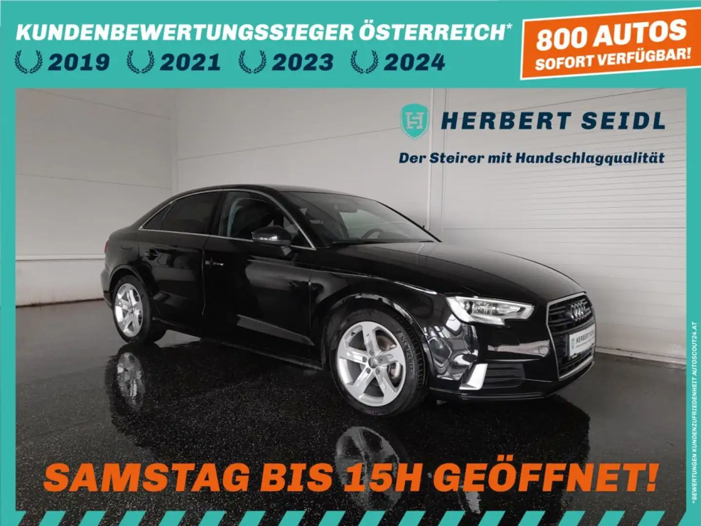 Audi A3 Limo SPORT 1,6 TDI *STANDHZG / XENON / NAVI / TEMPOMAT / PDC / SHZG* Schwarz - 1