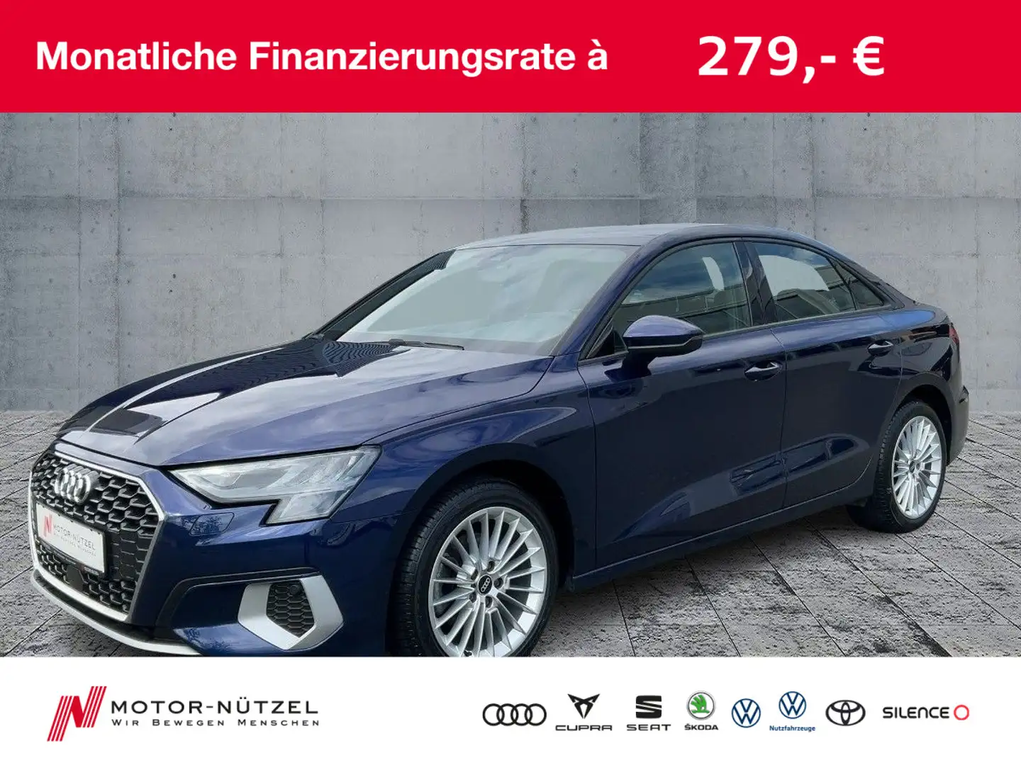 Audi A3 30 TFSI S-TR ADVANCED NAVI+ACC+SHZ Blu/Azzurro - 1