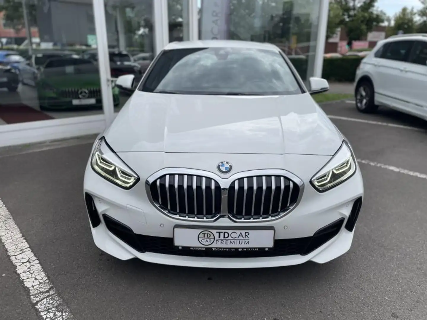 BMW 118 i PACK M Sport Auto Blanc - 2