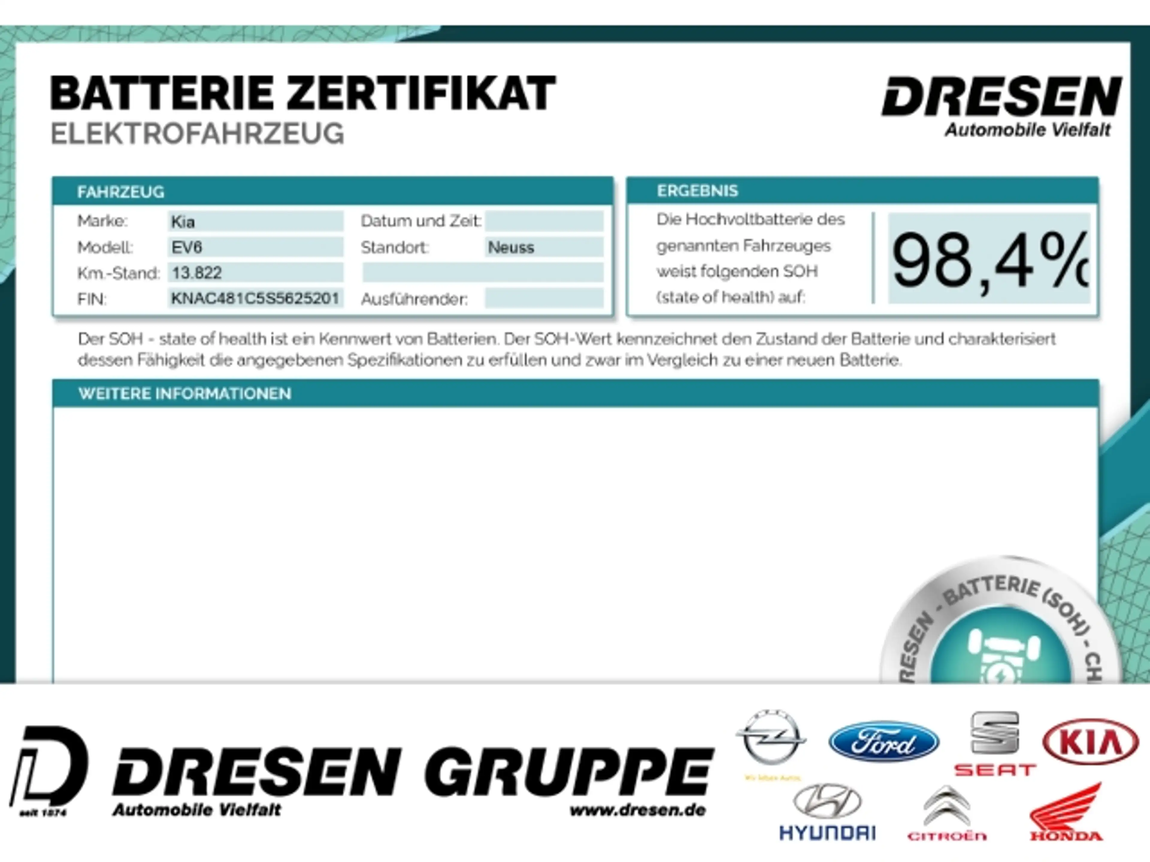 Kia EV6 GT-Line 4WD 84 kWh Navi,360Kamera,Sitzheizung,Temp — photo 2