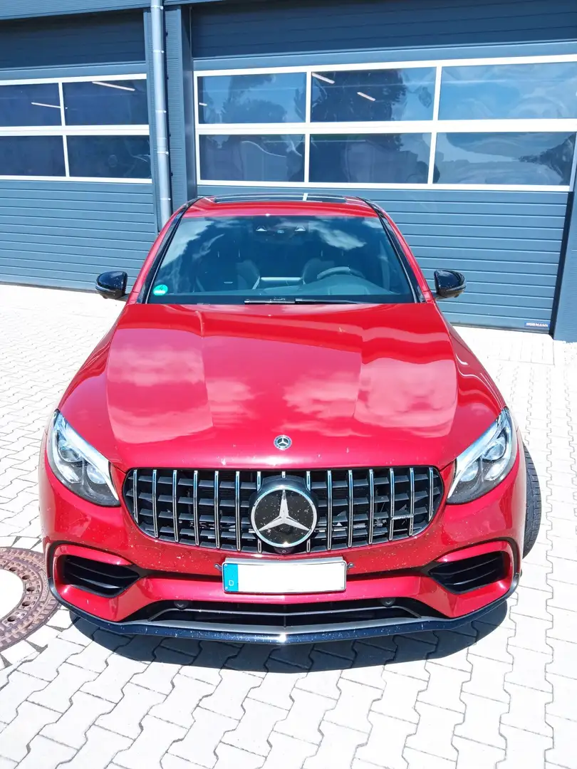 Mercedes-Benz GLC 63 AMG GLC 63 Coupe S+ 4M Burmester Distronic Sitzklima Roşu - 2