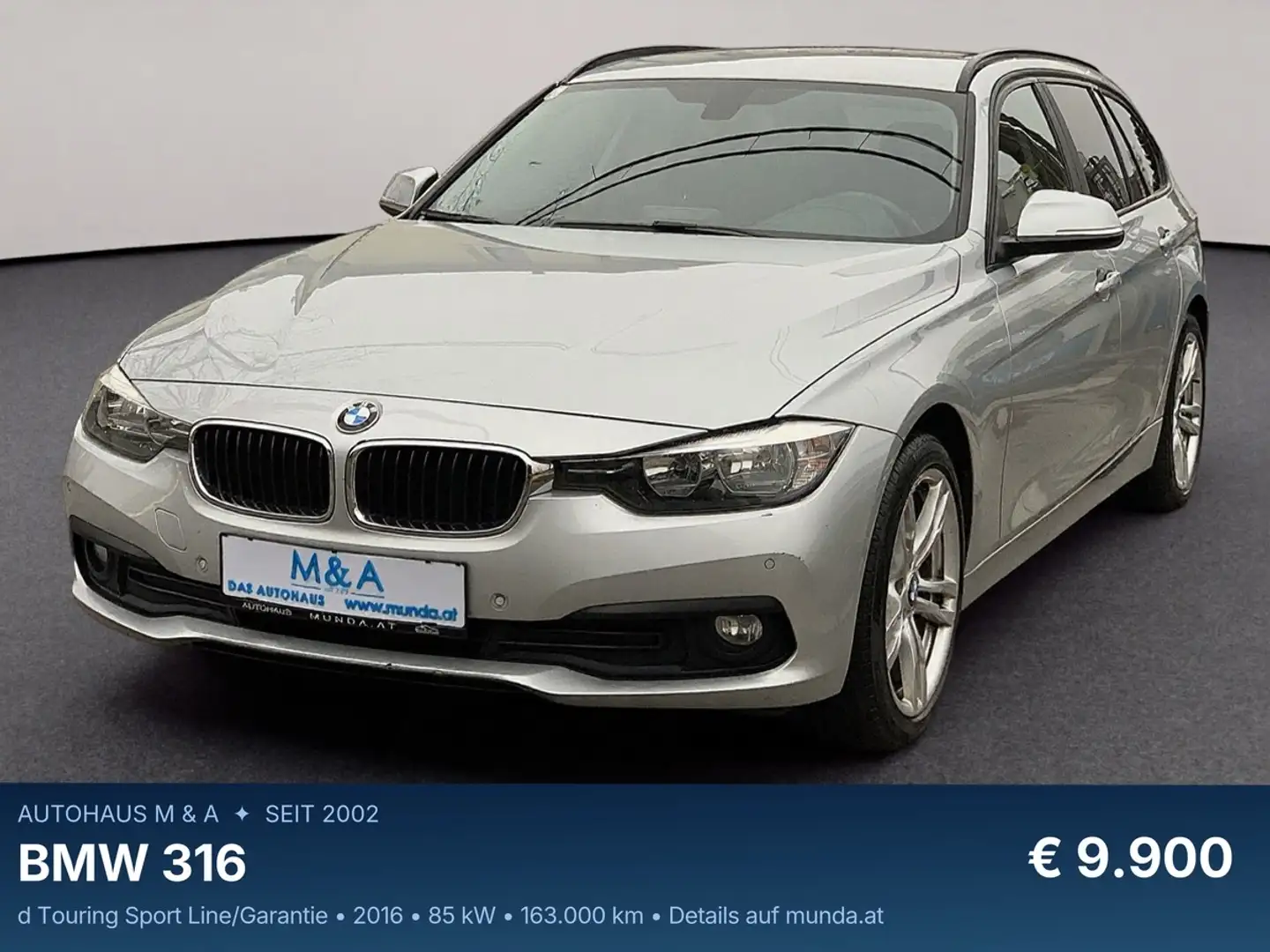 BMW 316 d Touring Sport Line/Garantie *GARANTIE Silber - 1