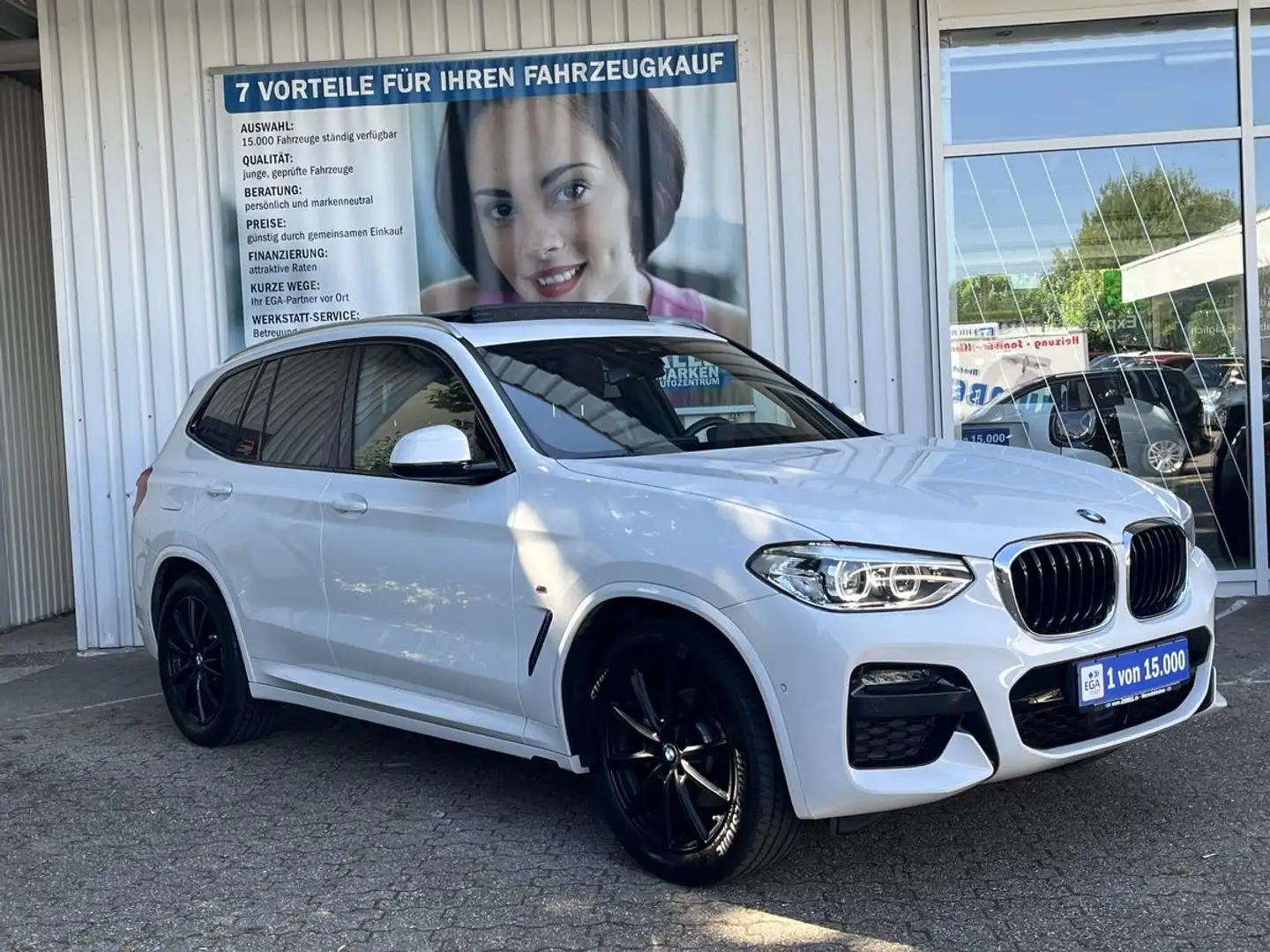 BMW X3 M xDrive20d M-SPORT AHK PANO LED LEDER HEAD-UP SHZ Weiß - 1