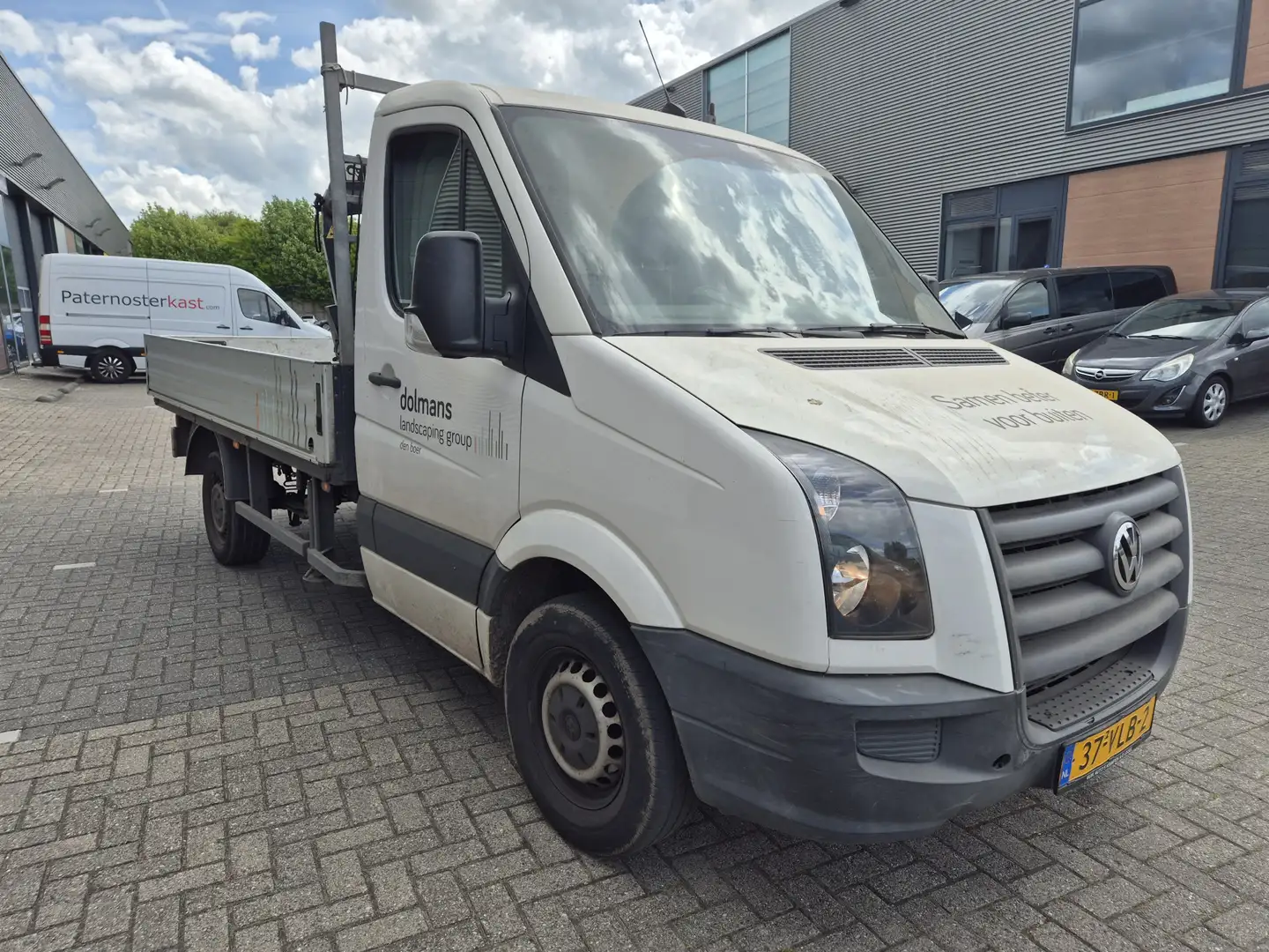 Volkswagen Crafter 32 2.5 TDI L2 pick-up laadkraan 700kg hiab lang 28 Blanco - 2