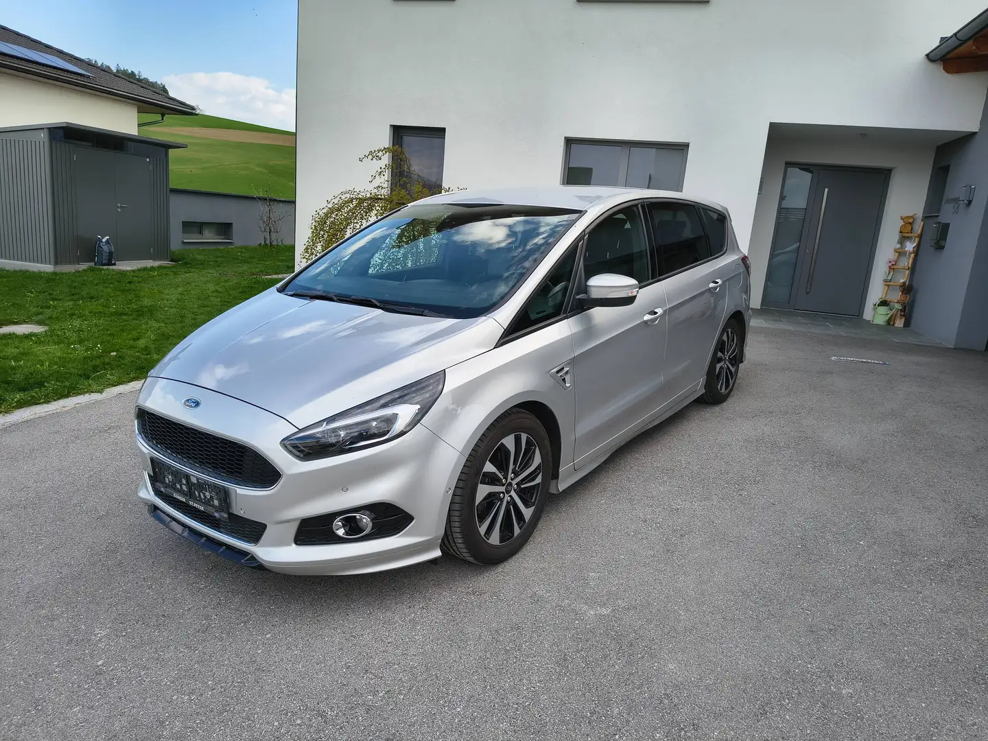 Ford S-Max ST-Line 2.0 EcoBlue LED AHK NAVI KAMERA MEMORYSITZ Silber - 1