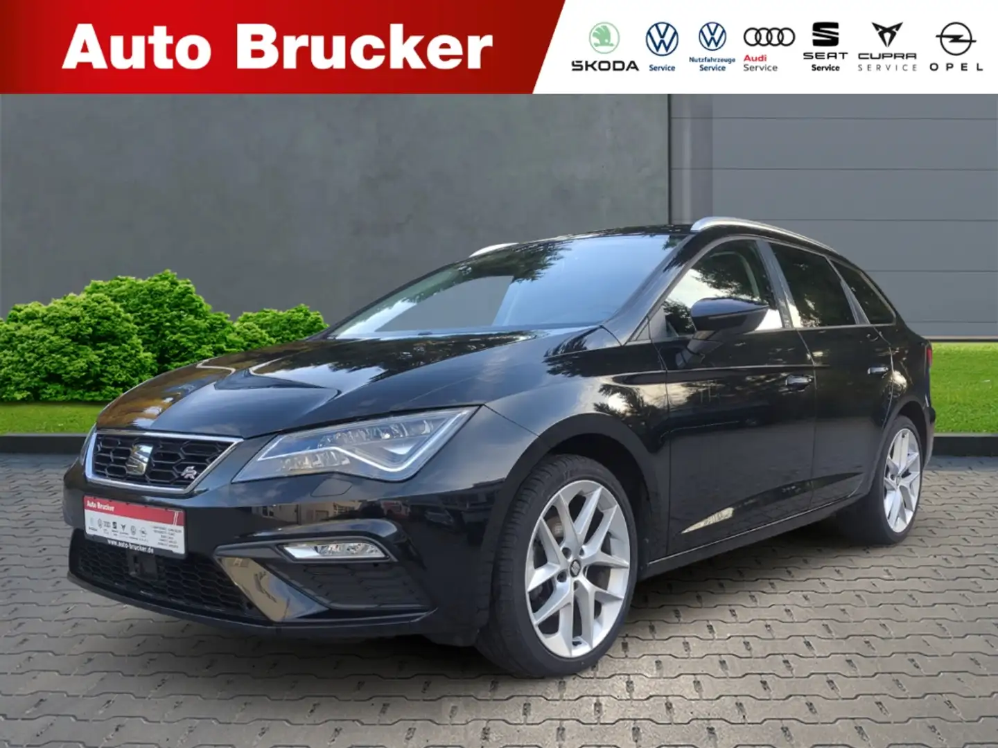 SEAT Leon ST FR+Anhängerkupplung+Navi+Klimaautomatik+Parksen Schwarz - 1